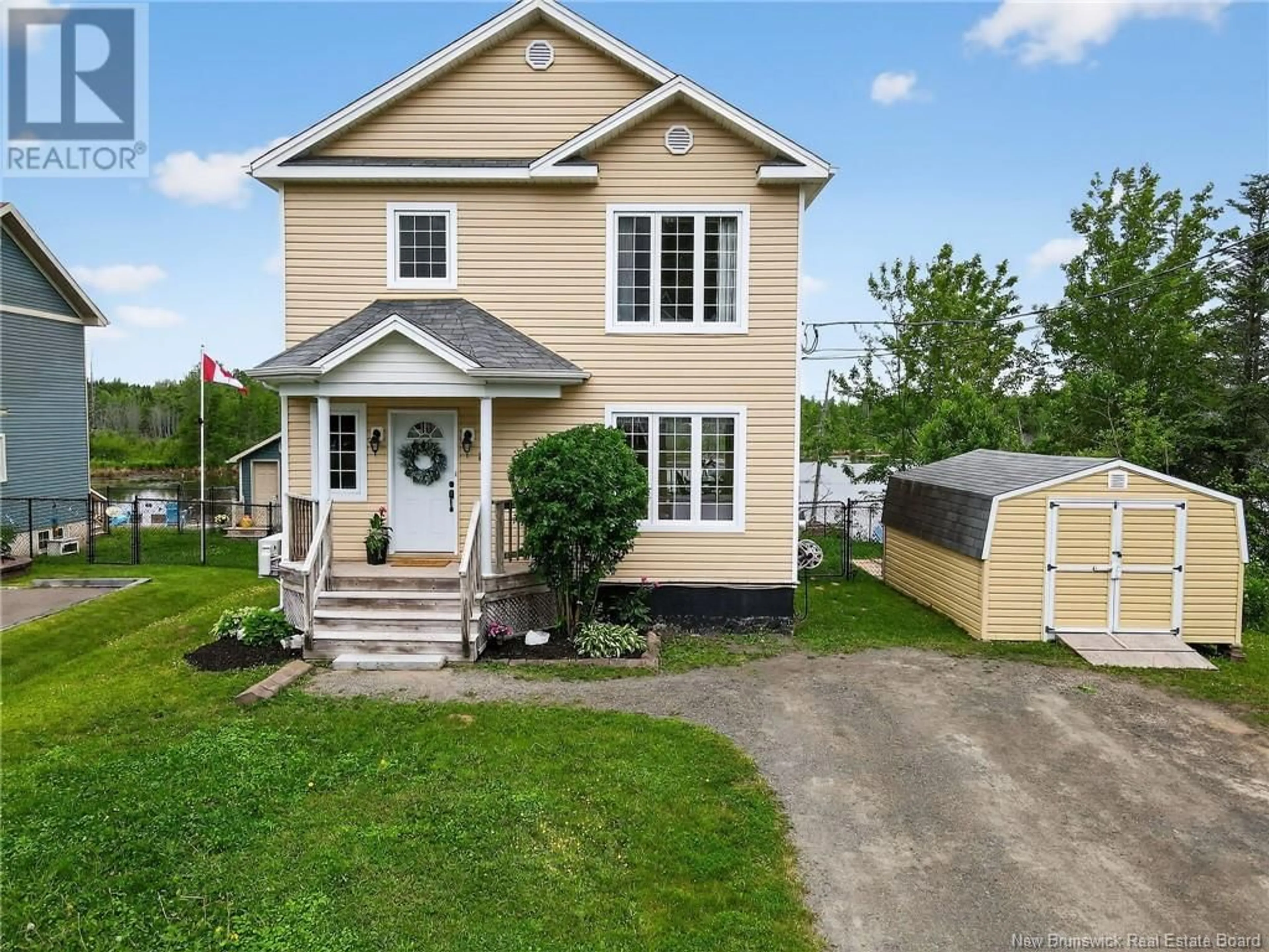 Home with vinyl exterior material, street for 17 FUNDY, Moncton New Brunswick E1A8S8