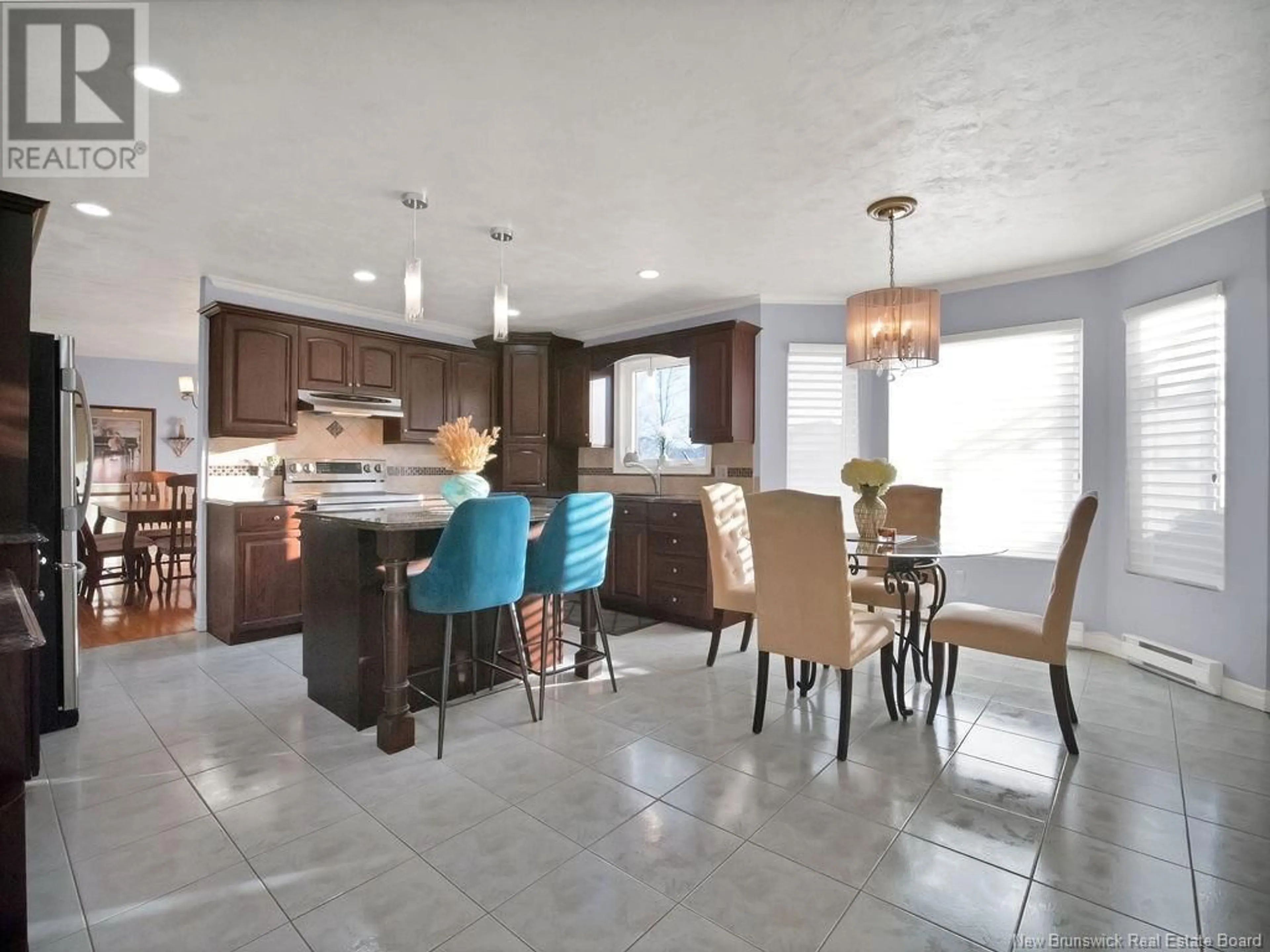 Open concept kitchen, ceramic/tile floor for 61 COPPERFIELD LANE, Moncton New Brunswick E1C9Y7