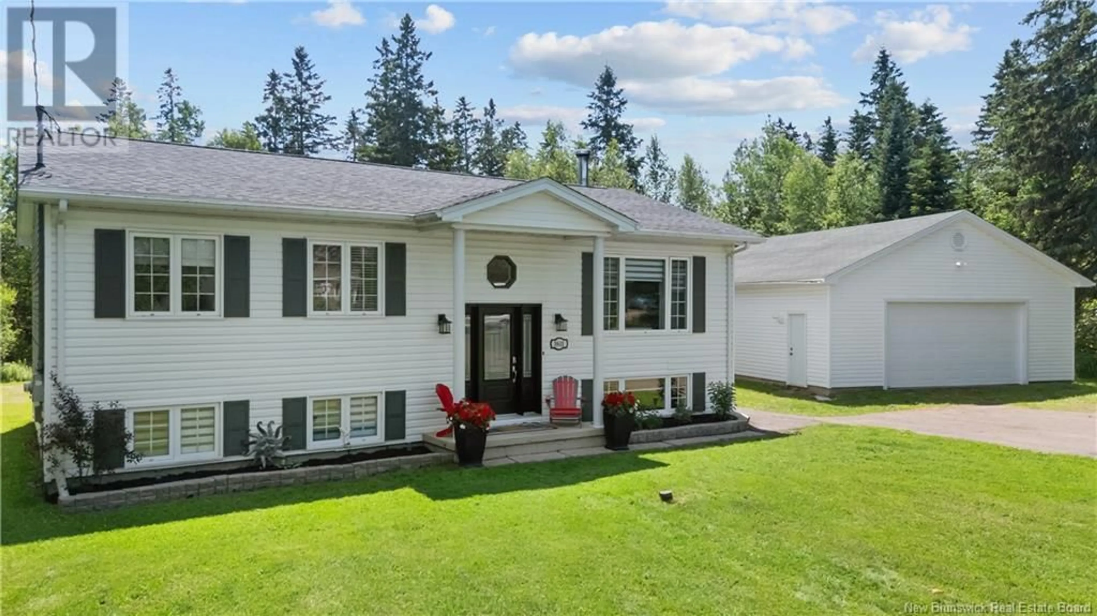 Home with vinyl exterior material, street for 3801 ROUTE 115, Notre-Dame New Brunswick E4V2E7