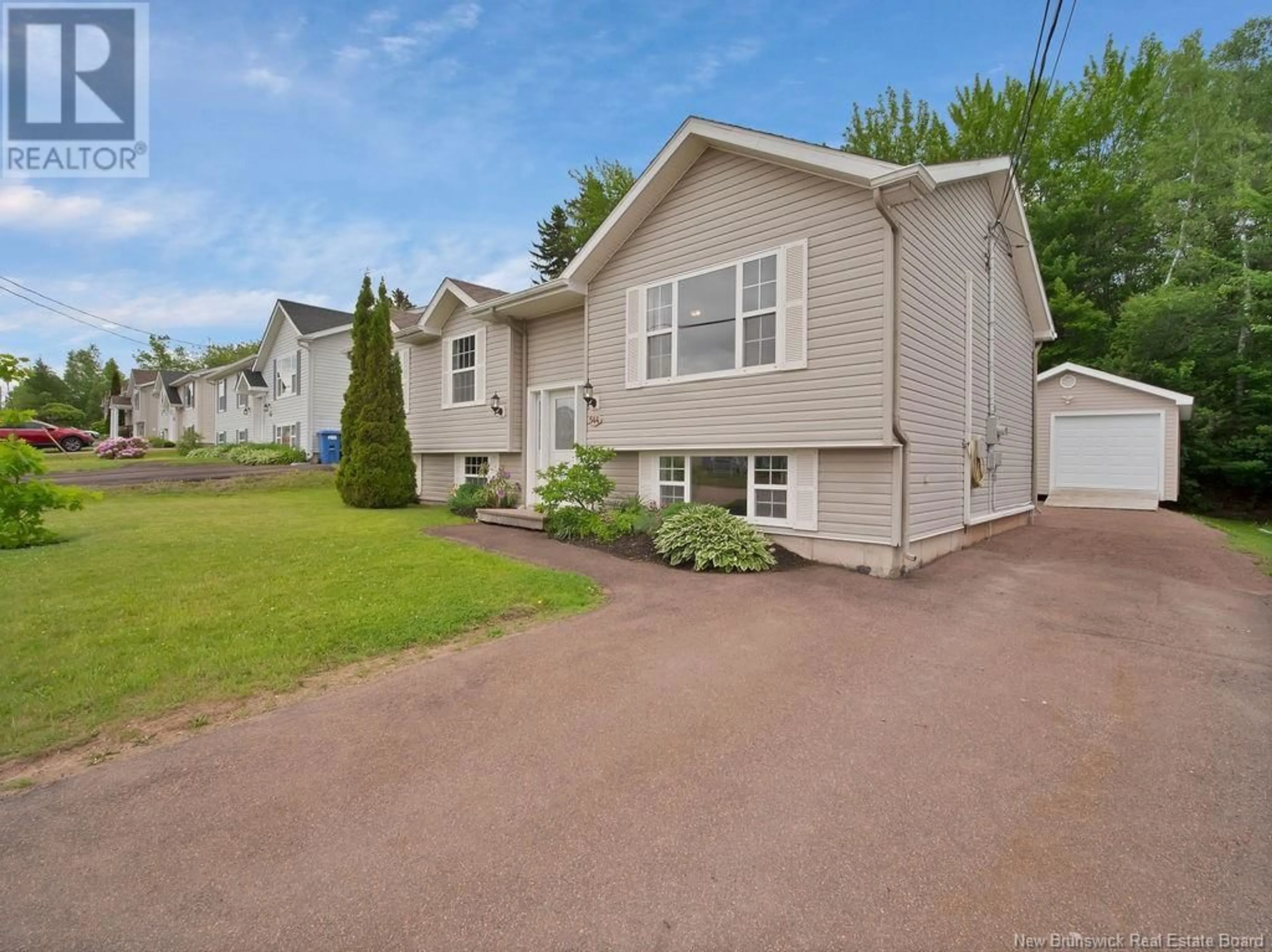 Home with vinyl exterior material, street for 544 PIERRE STREET, Dieppe New Brunswick E1A7H6