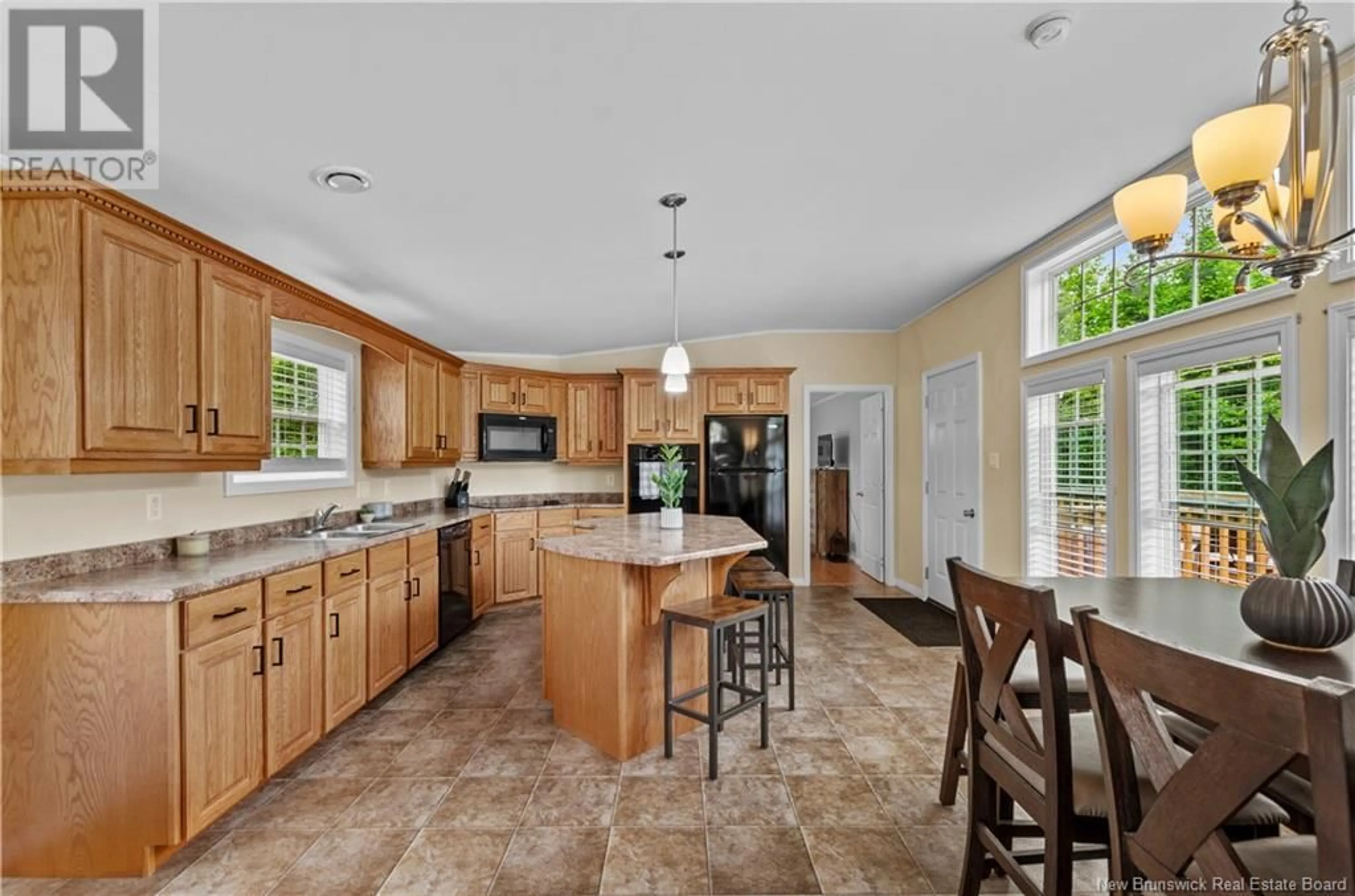 Open concept kitchen, ceramic/tile floor for 195 BRANDON STREET, Rusagonis New Brunswick E3B0M5