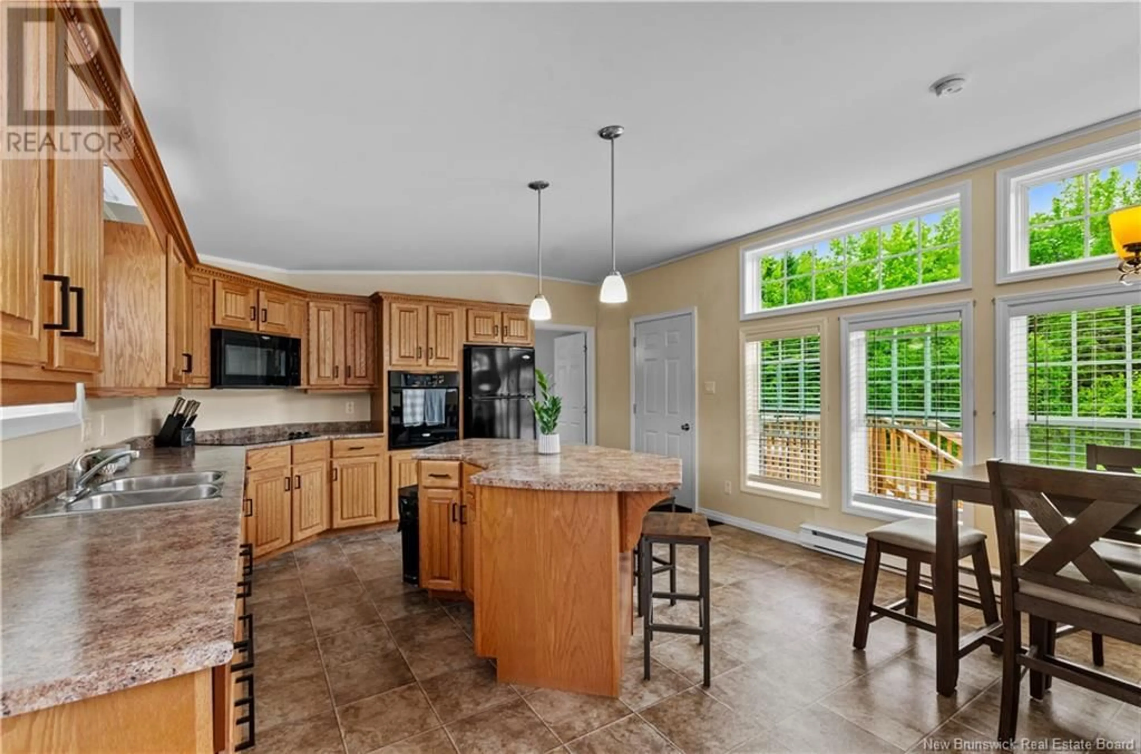 Open concept kitchen, ceramic/tile floor for 195 BRANDON STREET, Rusagonis New Brunswick E3B0M5