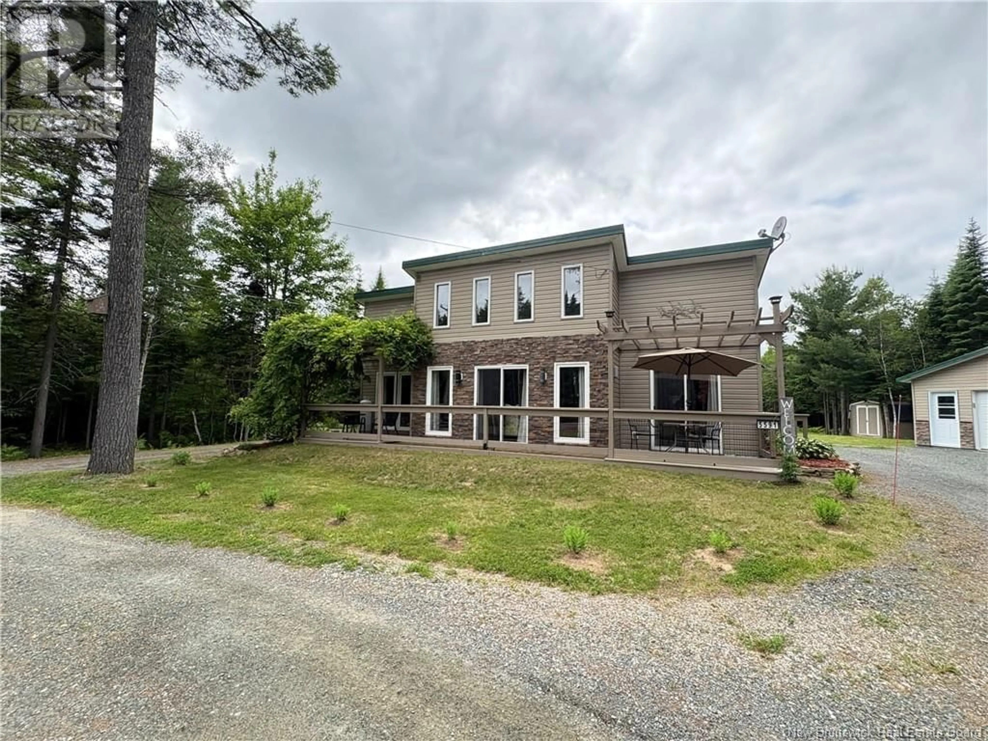 A pic from outside/outdoor area/front of a property/back of a property/a pic from drone, building for 5591 ROUTE 108, Derby Junction New Brunswick E1V5B3