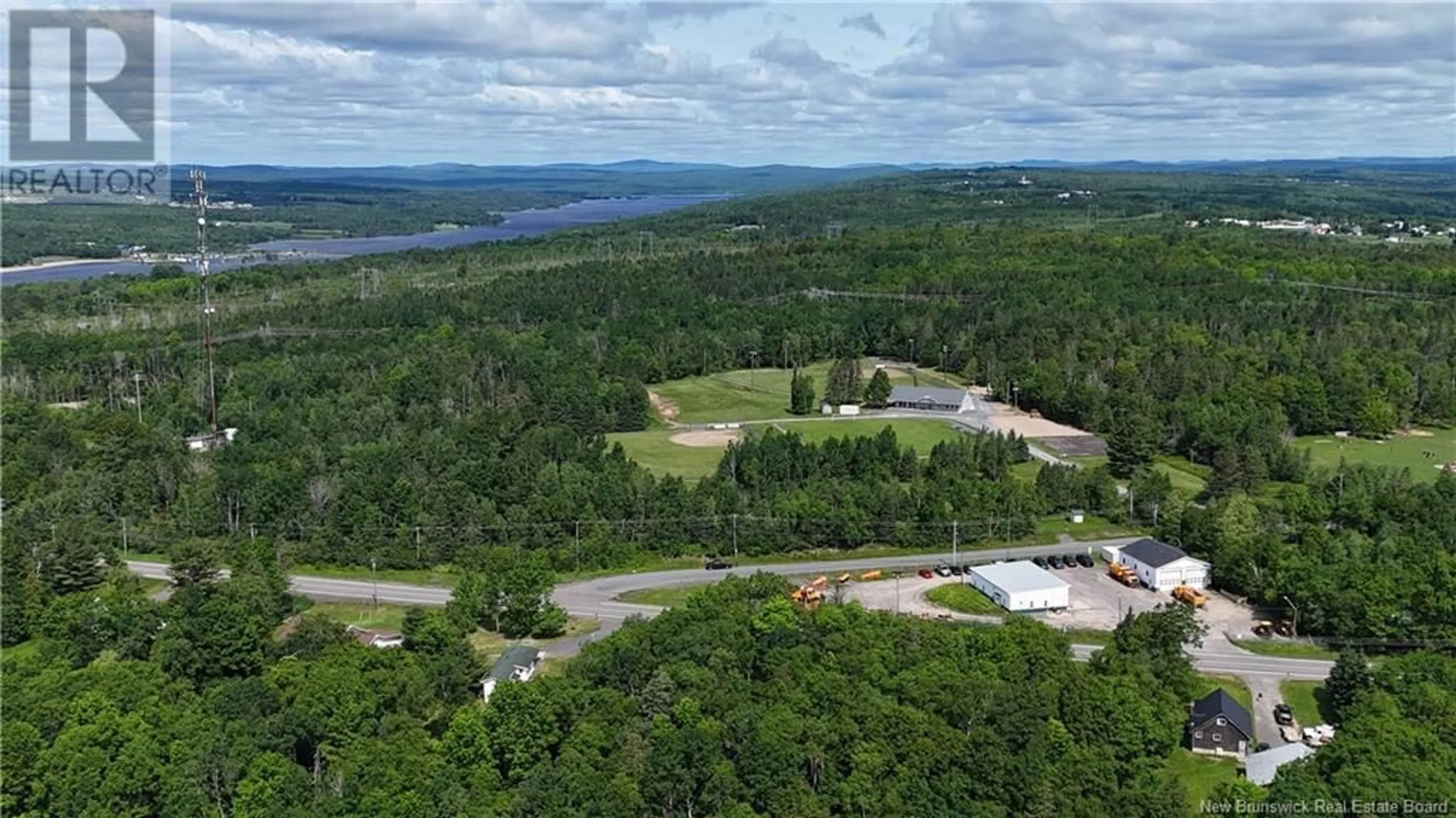 A pic from outside/outdoor area/front of a property/back of a property/a pic from drone, water/lake/river/ocean view for 403 ROUTE 105 ROUTE, Keswick Ridge New Brunswick E6L1A8
