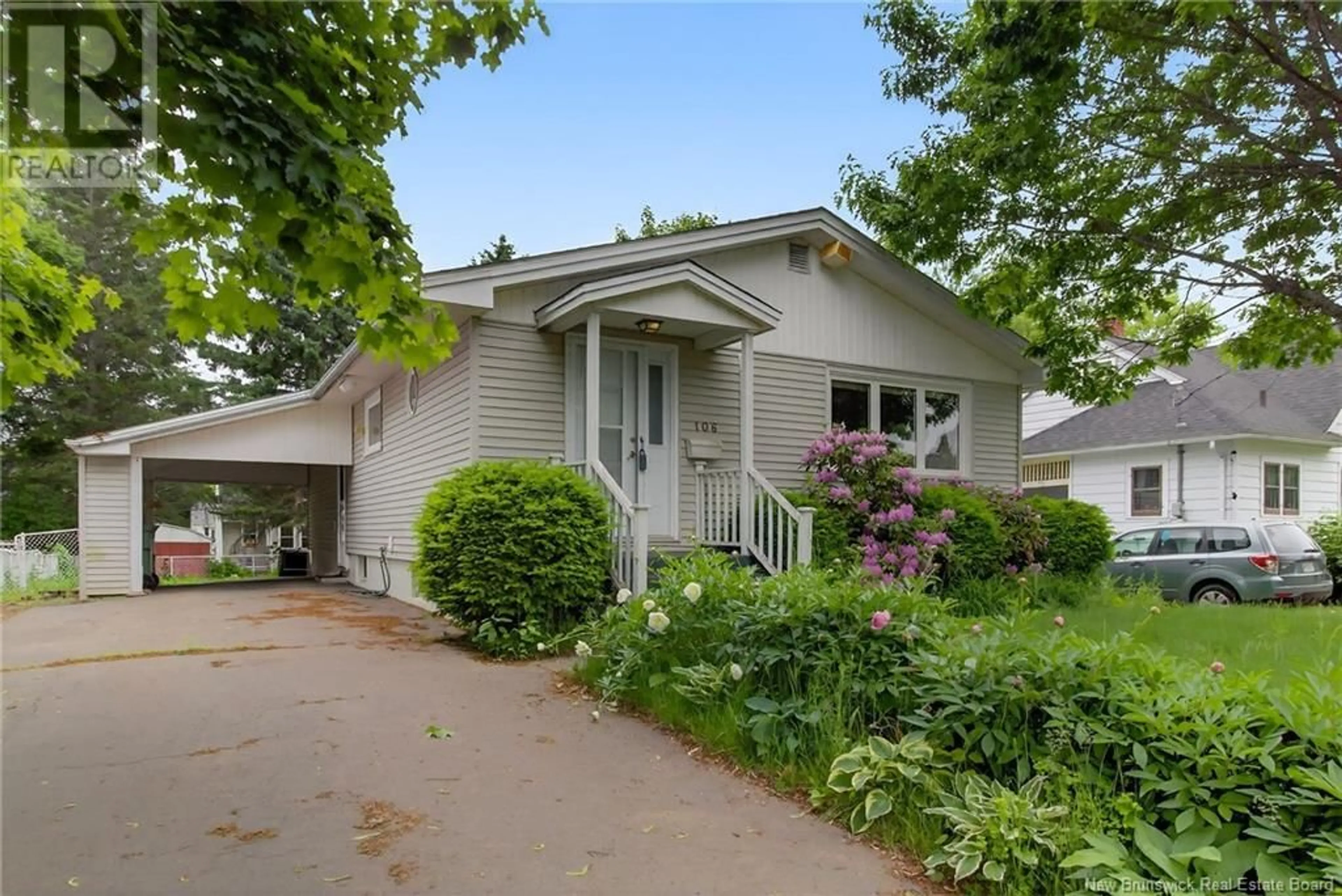 Home with vinyl exterior material, street for 106 ROCKLAND DRIVE, Moncton New Brunswick E1A3T5