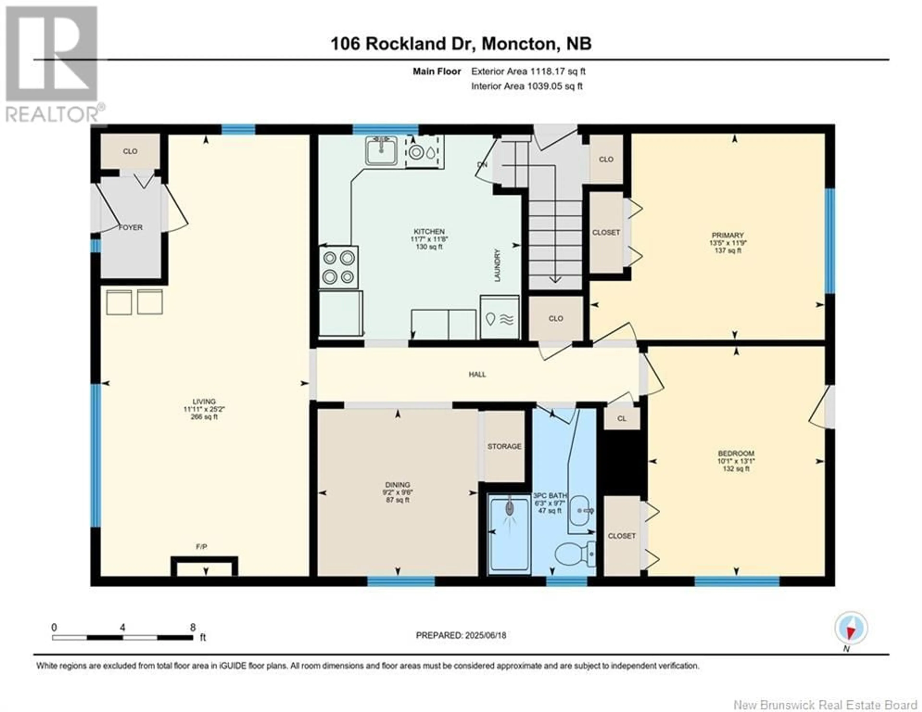 Floor plan for 106 ROCKLAND DRIVE, Moncton New Brunswick E1A3T5