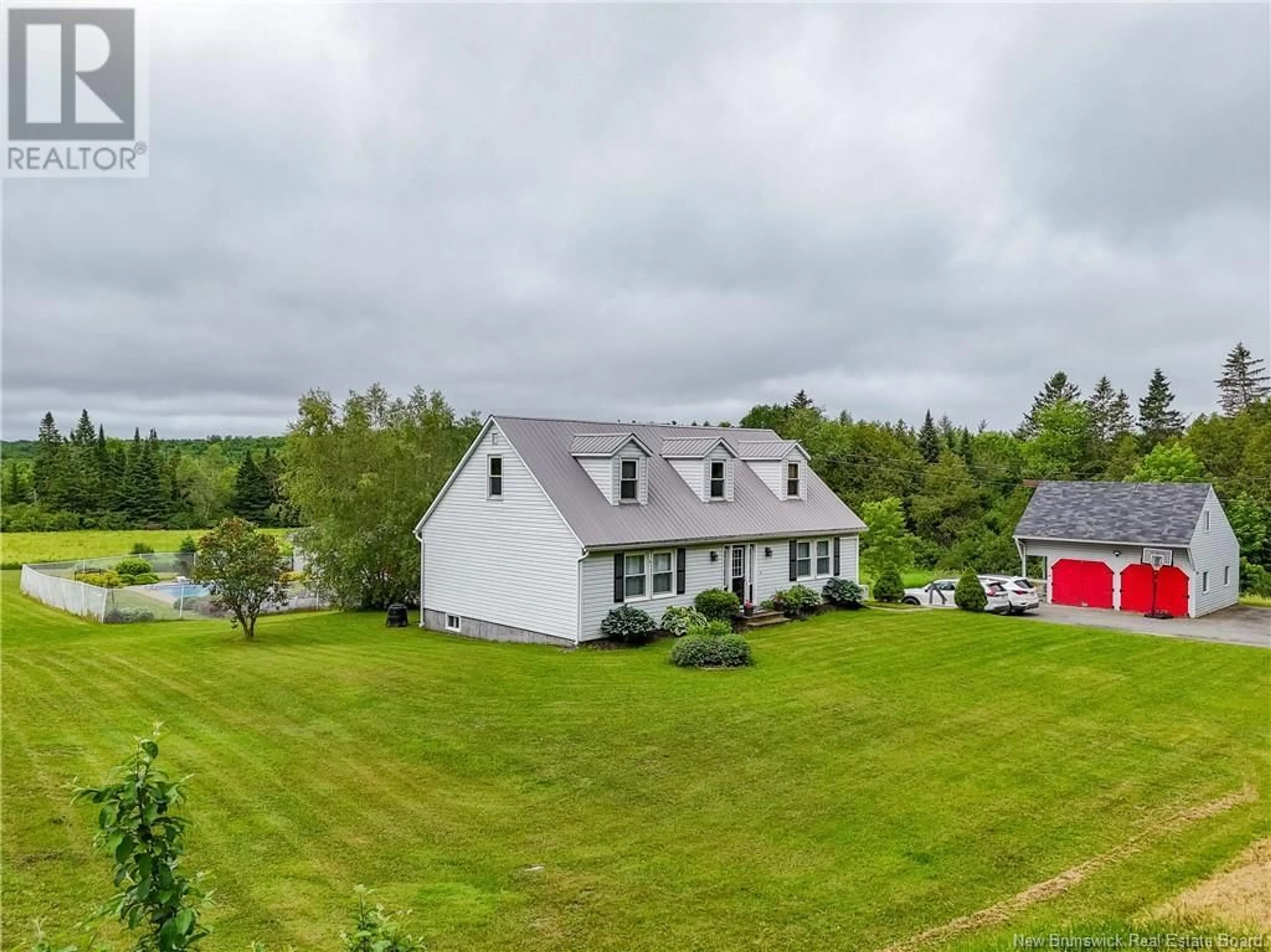 A pic from outside/outdoor area/front of a property/back of a property/a pic from drone, water/lake/river/ocean view for 419 BEARDSLEY ROAD, Beardsley New Brunswick E7M4G8