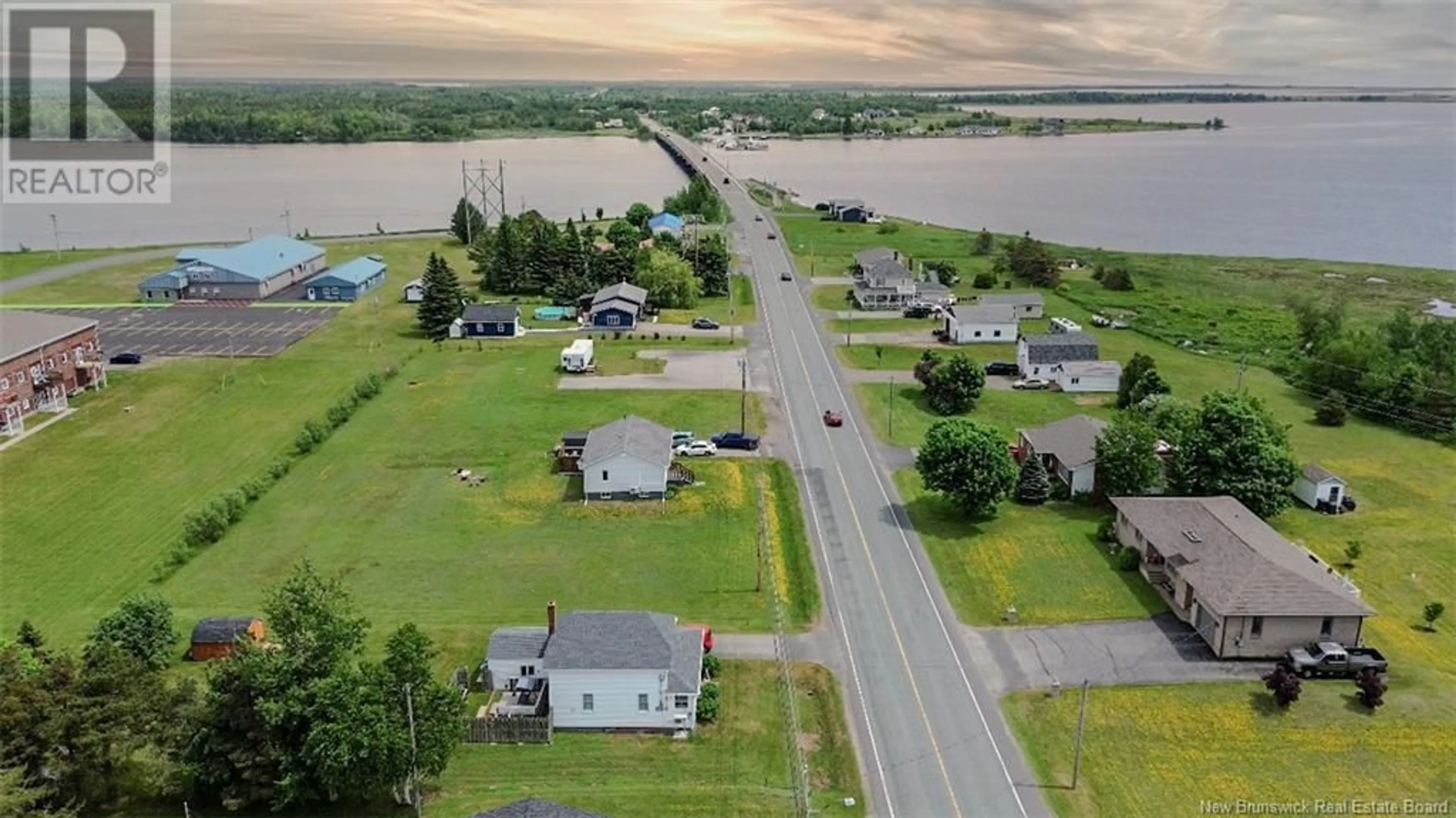 A pic from outside/outdoor area/front of a property/back of a property/a pic from drone, water/lake/river/ocean view for 971 ROUTE 113, Inkerman New Brunswick E8P1E7