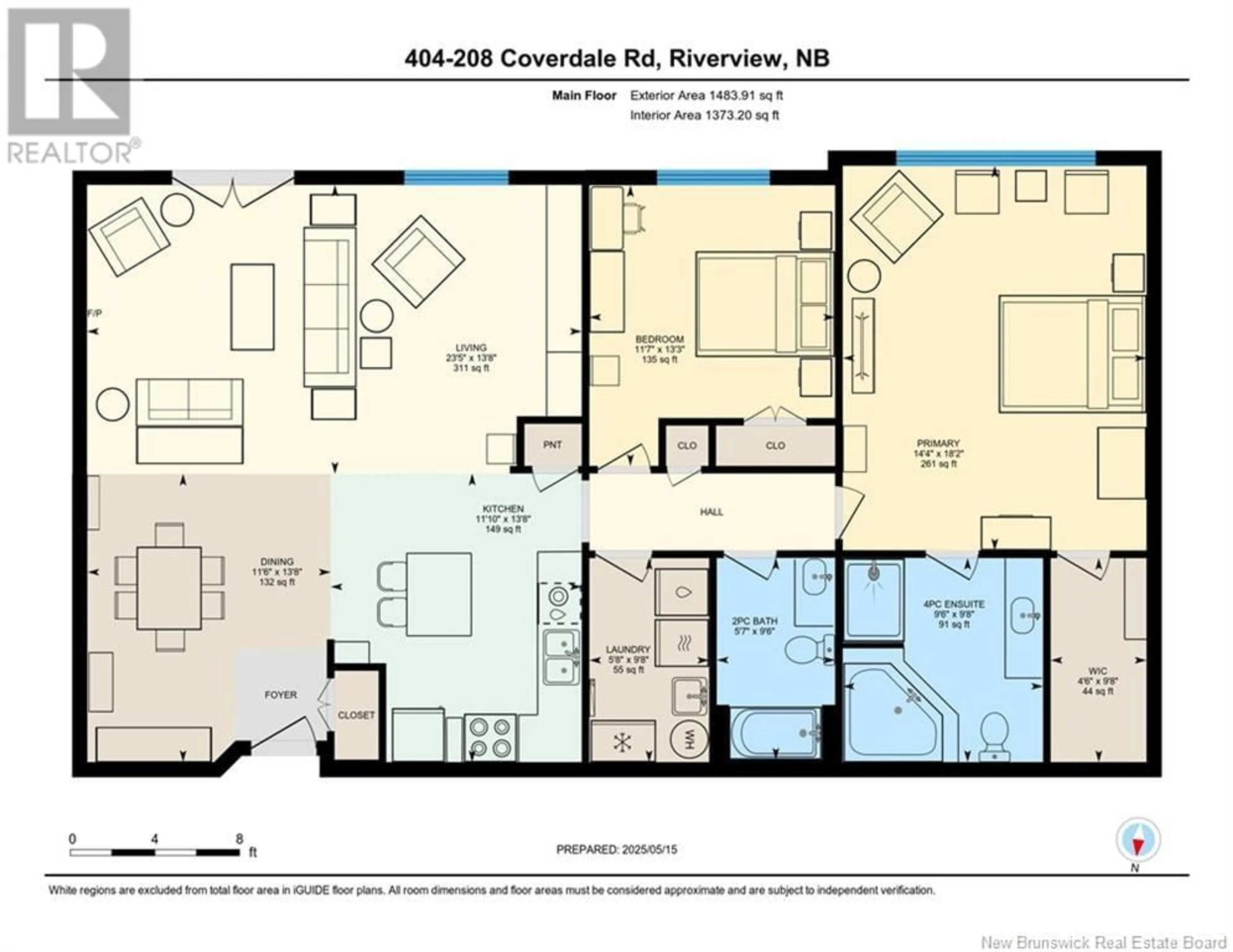 Floor plan for 404 - 208 COVERDALE ROAD, Riverview New Brunswick E1B0M7