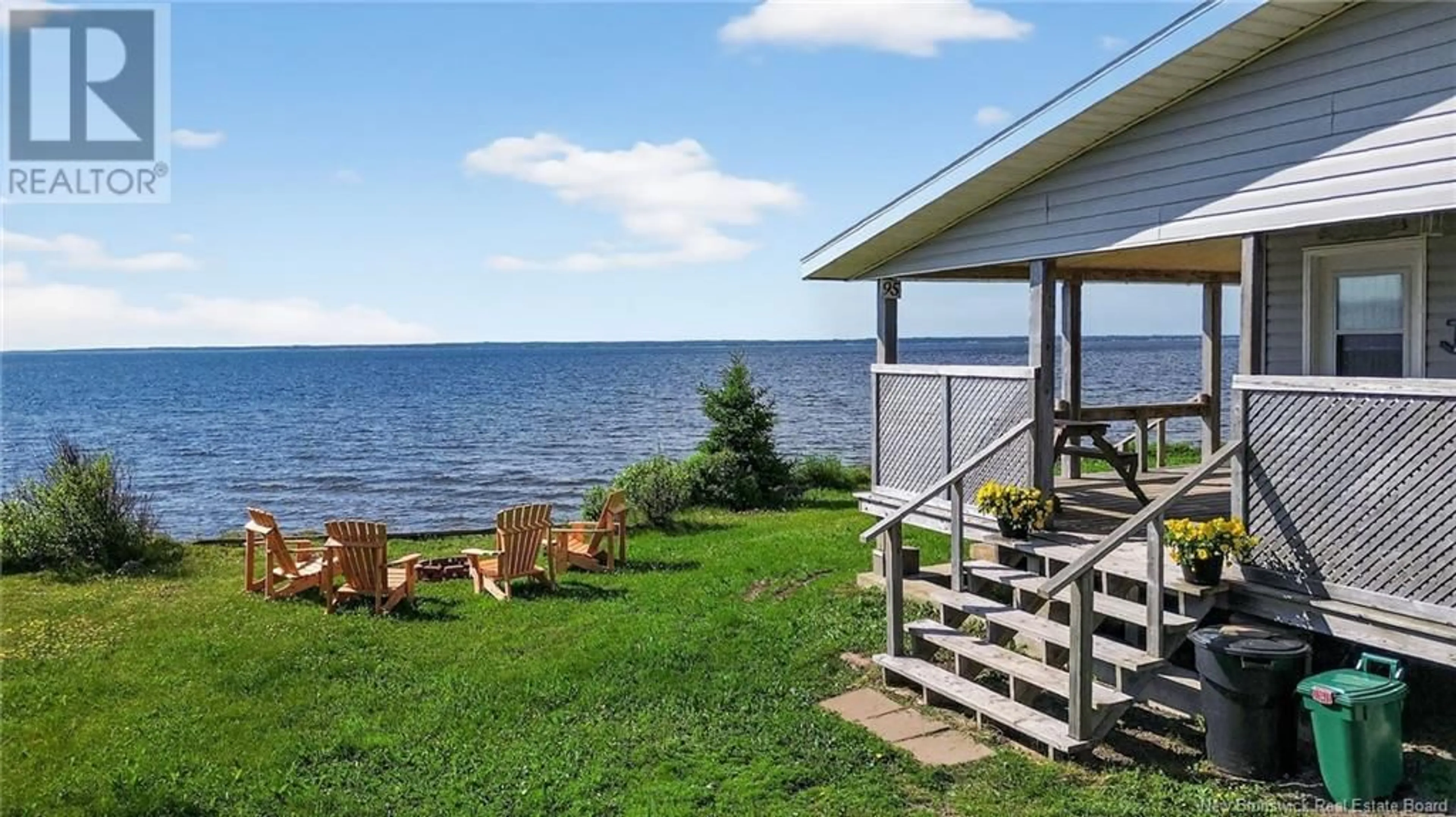 Patio, water/lake/river/ocean view for 95 HICKS FRONT BEACH, Upper Cape New Brunswick E4L3E7