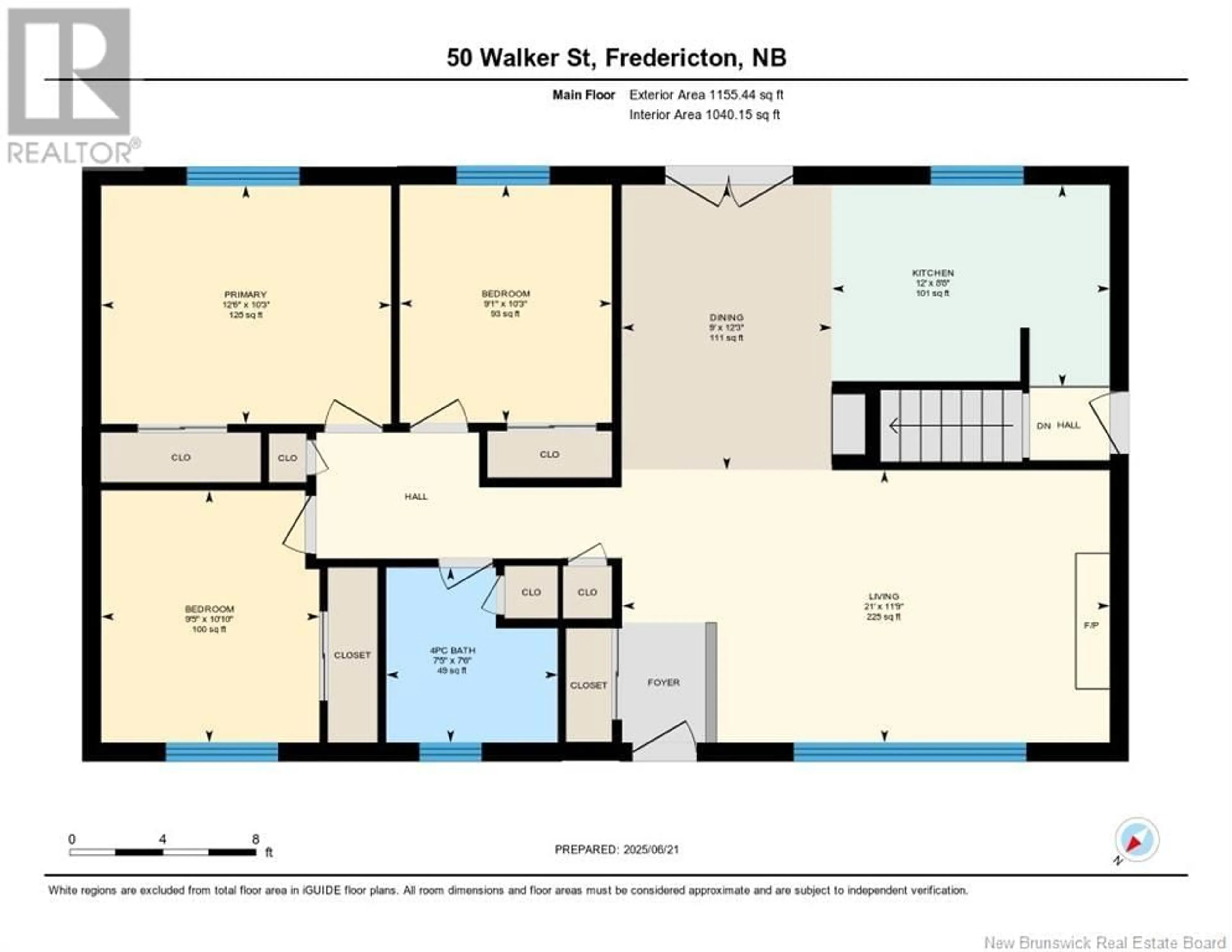 Floor plan for 50 WALKER STREET, Fredericton New Brunswick E3A3E3