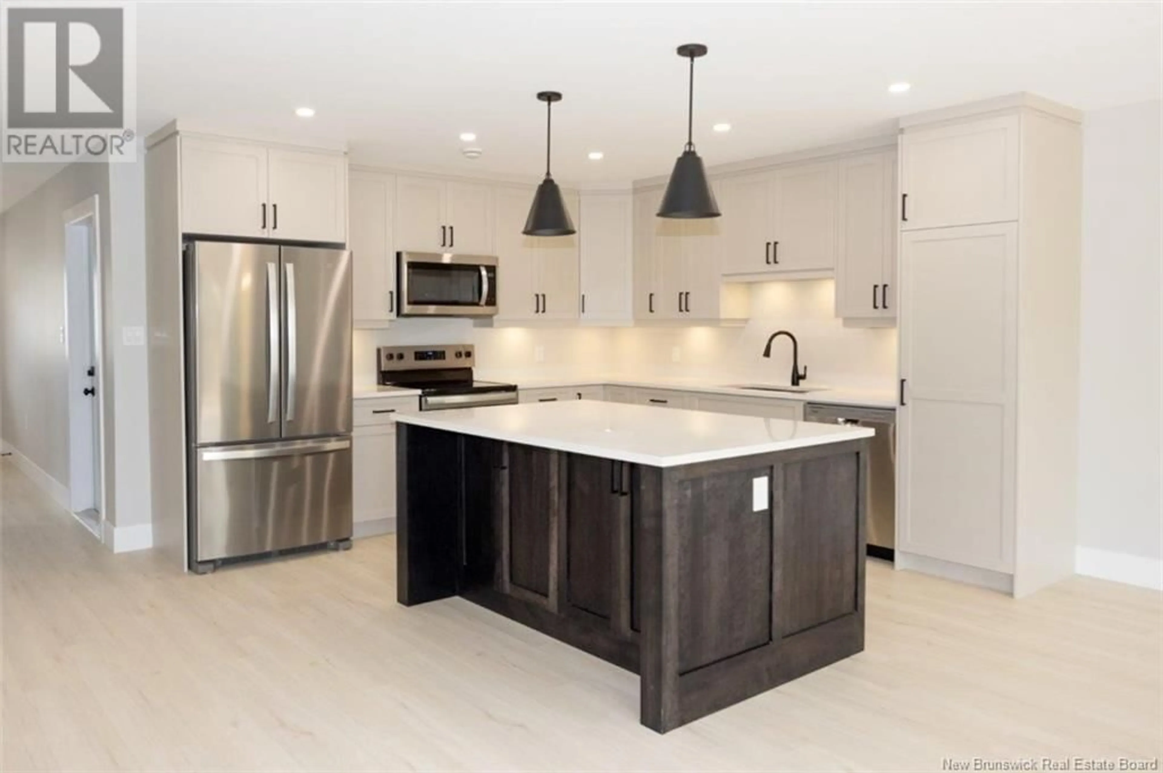 Open concept kitchen, ceramic/tile floor for 85 GLENNORTH STREET, Fredericton New Brunswick E3G0A3