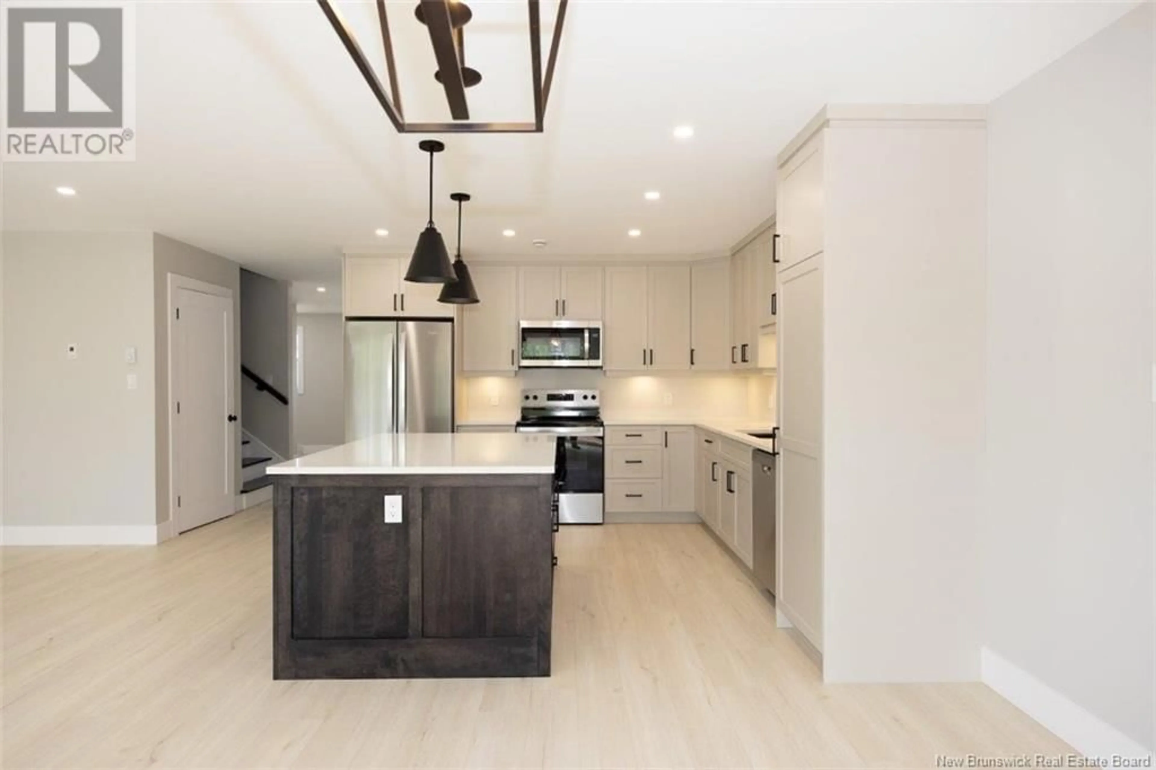 Open concept kitchen, ceramic/tile floor for 85 GLENNORTH STREET, Fredericton New Brunswick E3G0A3