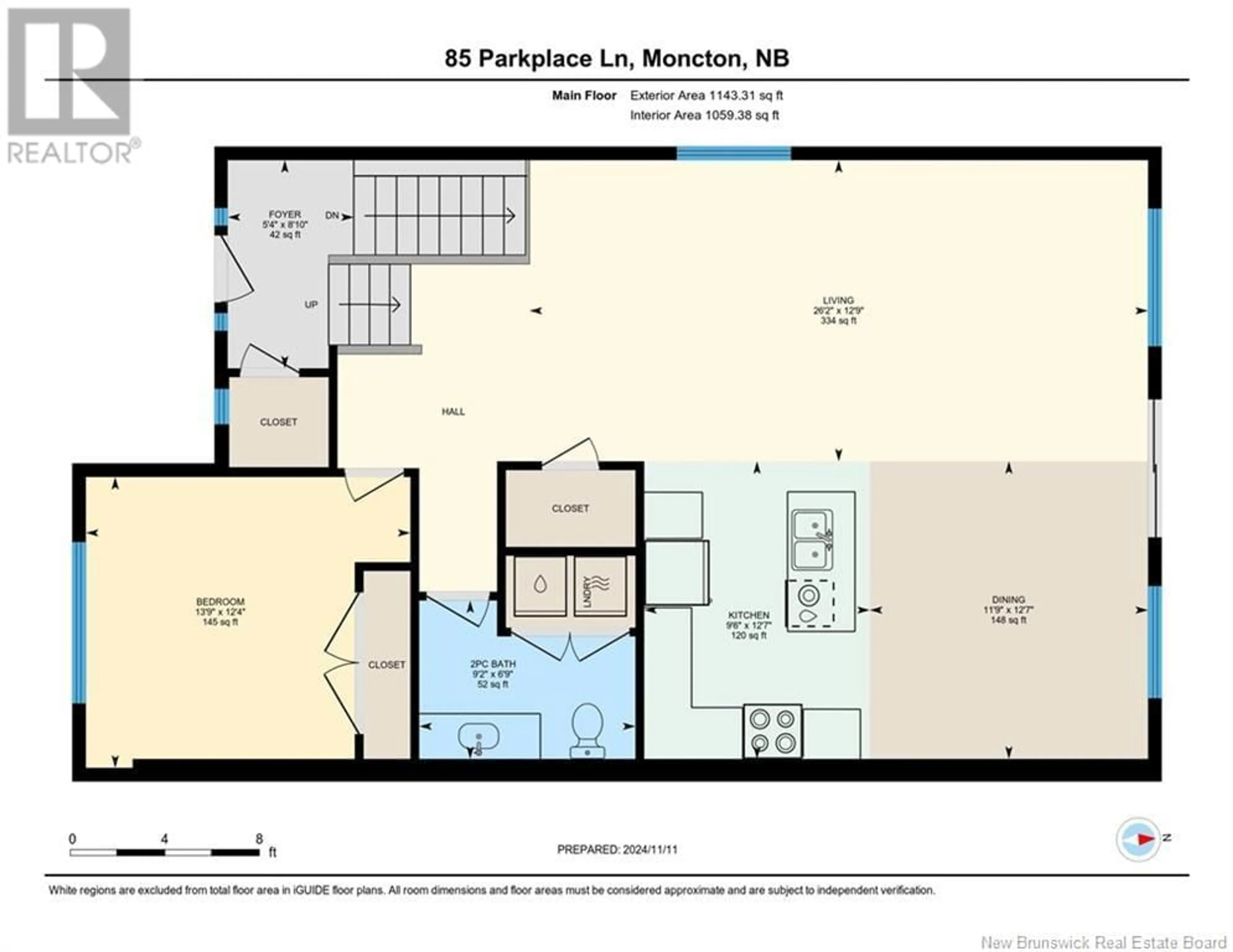Floor plan for 85 PARKPLACE LANE, Moncton New Brunswick E1A9S8