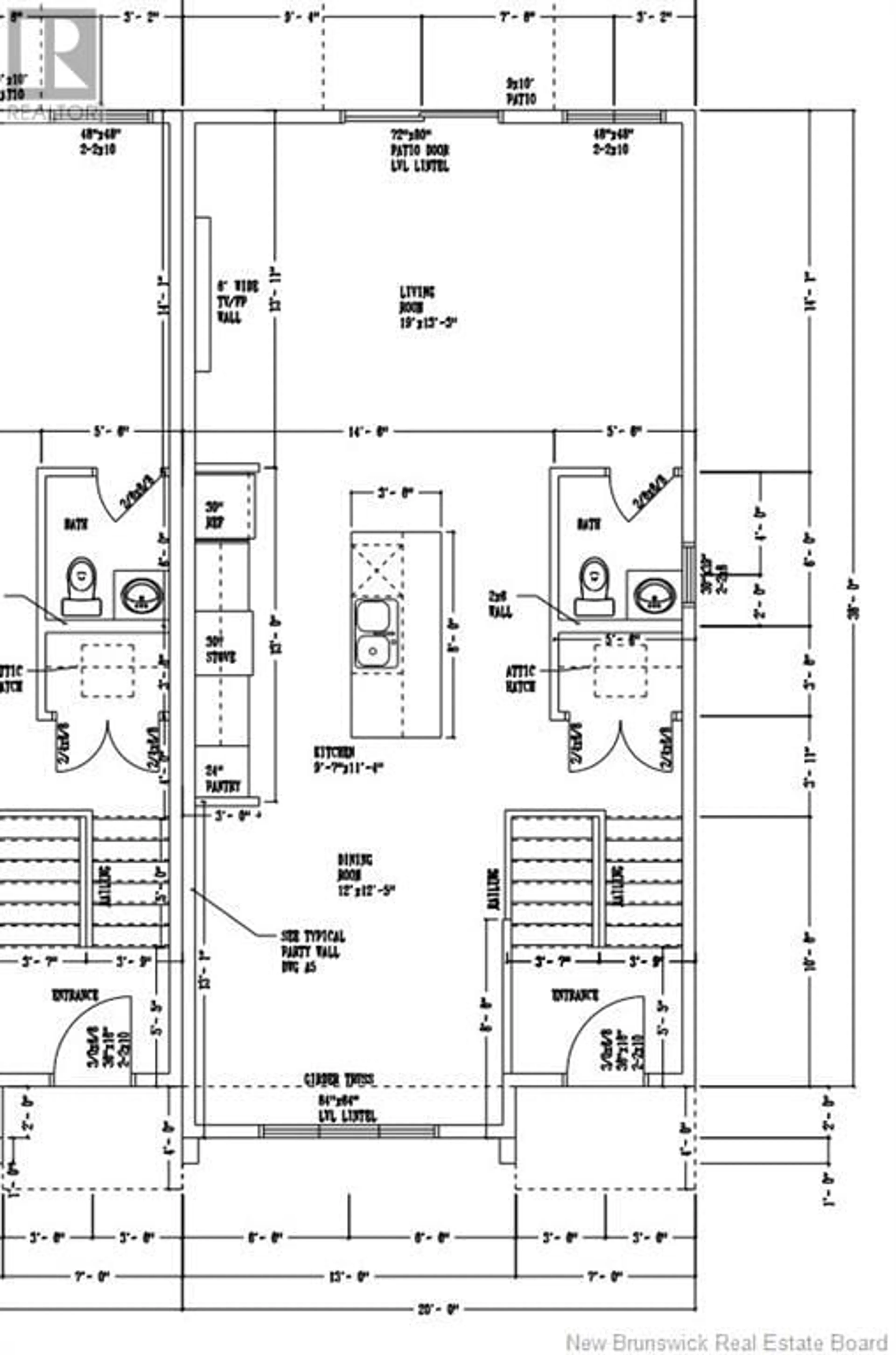 Floor plan for 78 WARNER STREET, Moncton New Brunswick E1A9X1