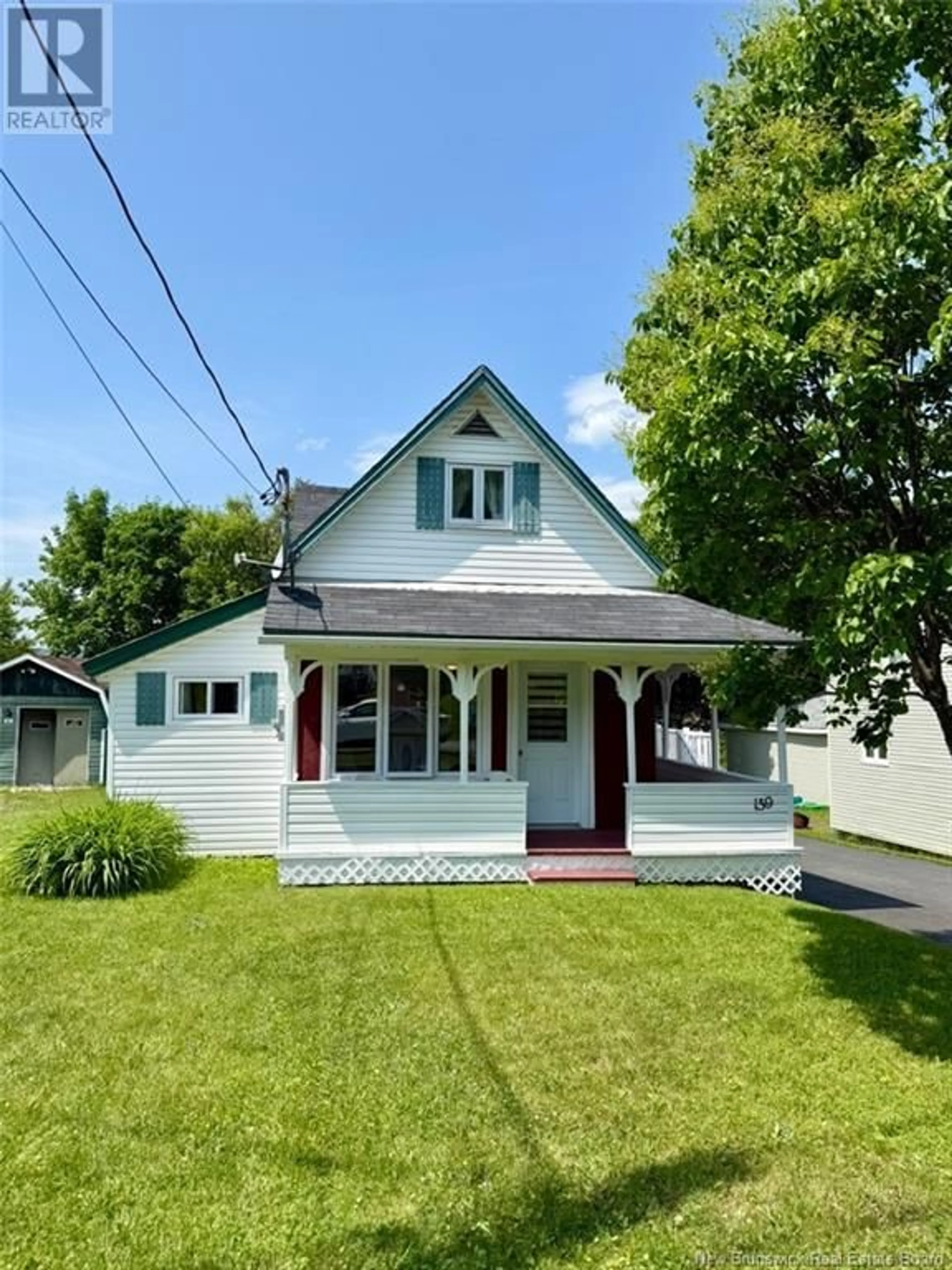 Home with vinyl exterior material, street for 159 ST LOUIS STREET, Atholville New Brunswick E3N4C1