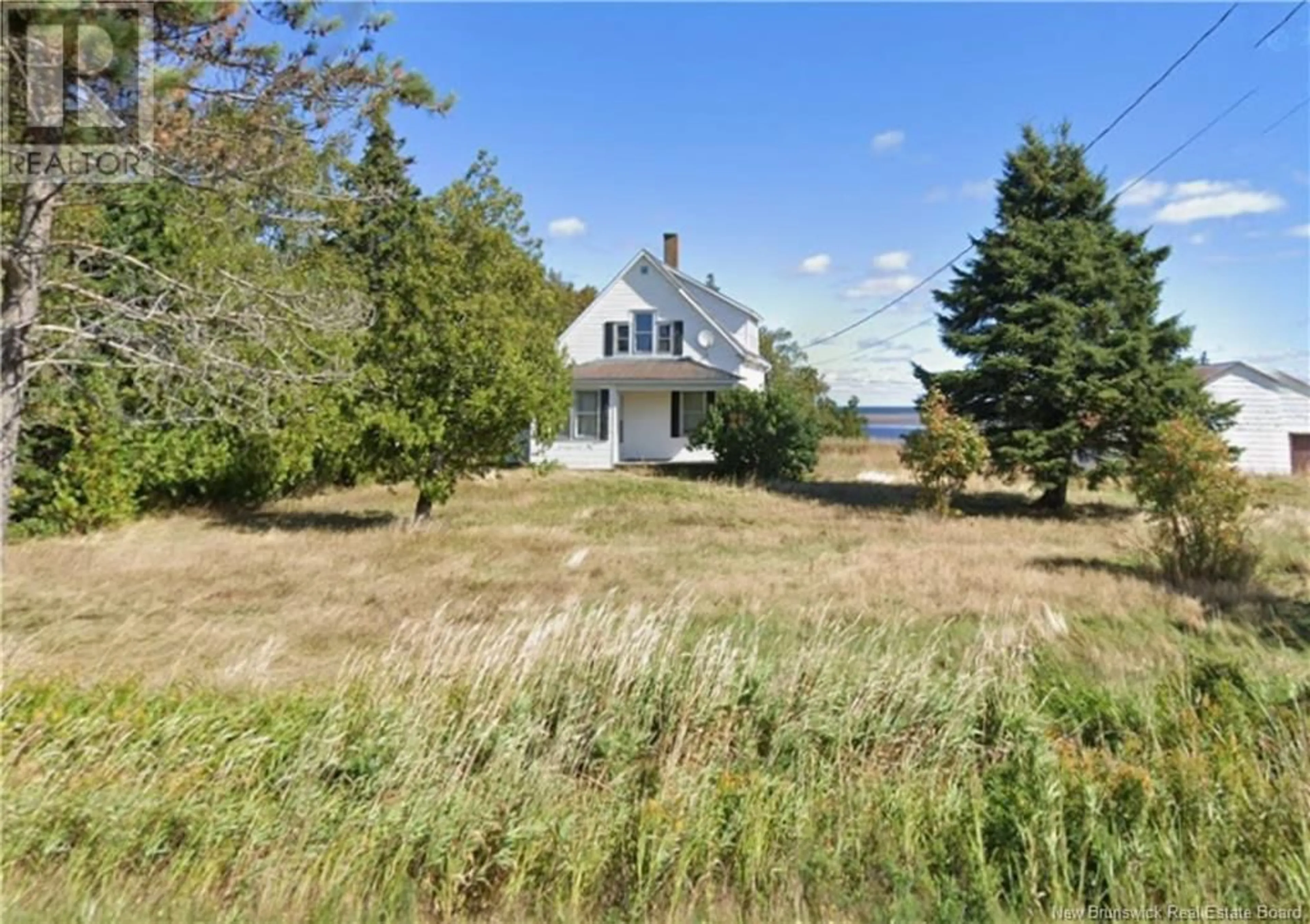 A pic from outside/outdoor area/front of a property/back of a property/a pic from drone, water/lake/river/ocean view for 323 JOHNSTON POINT ROAD, Johnston Point New Brunswick E4M1P4