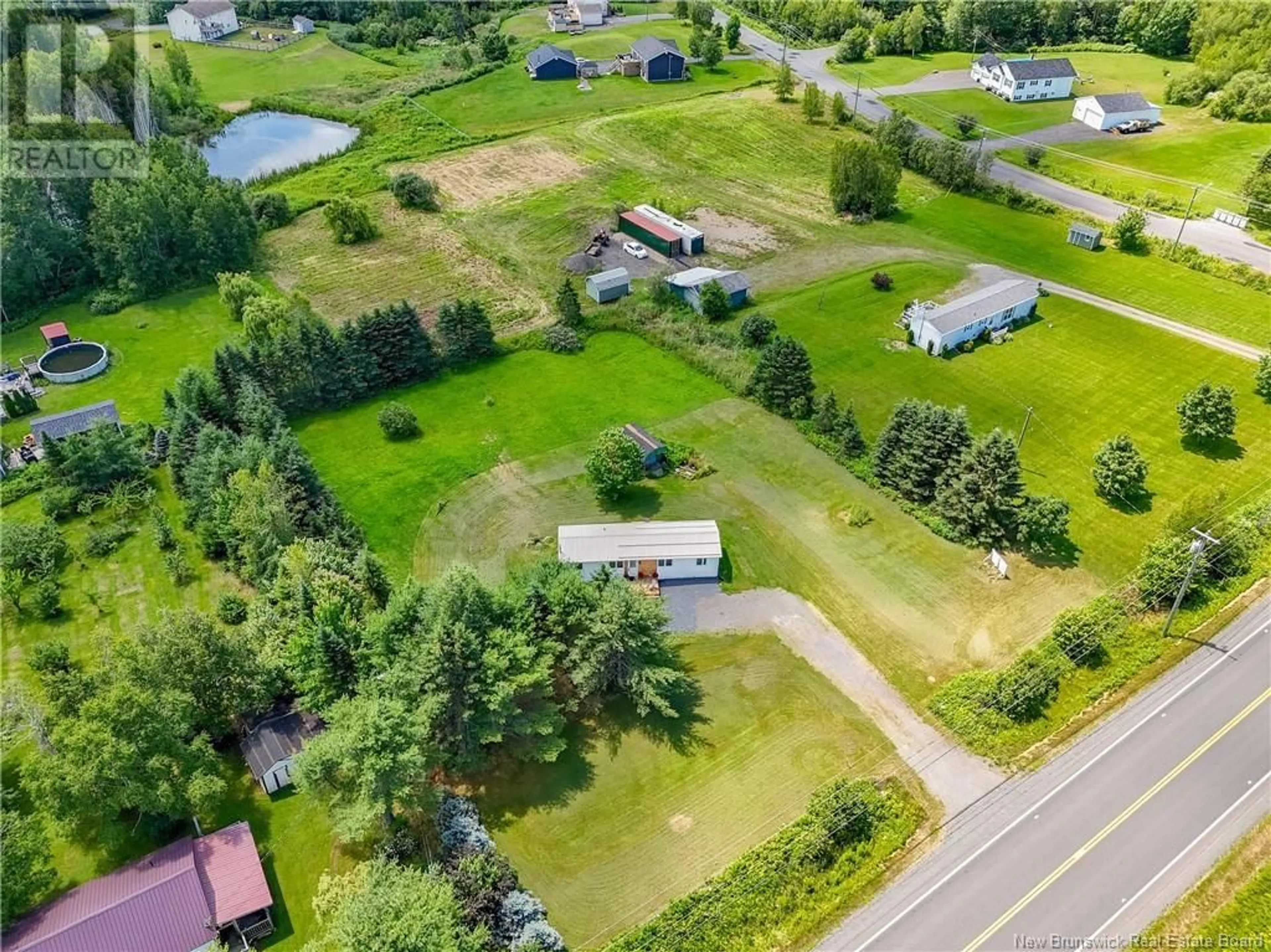 A pic from outside/outdoor area/front of a property/back of a property/a pic from drone, mountain view for 918 ROUTE 10, Noonan New Brunswick E3A7E5