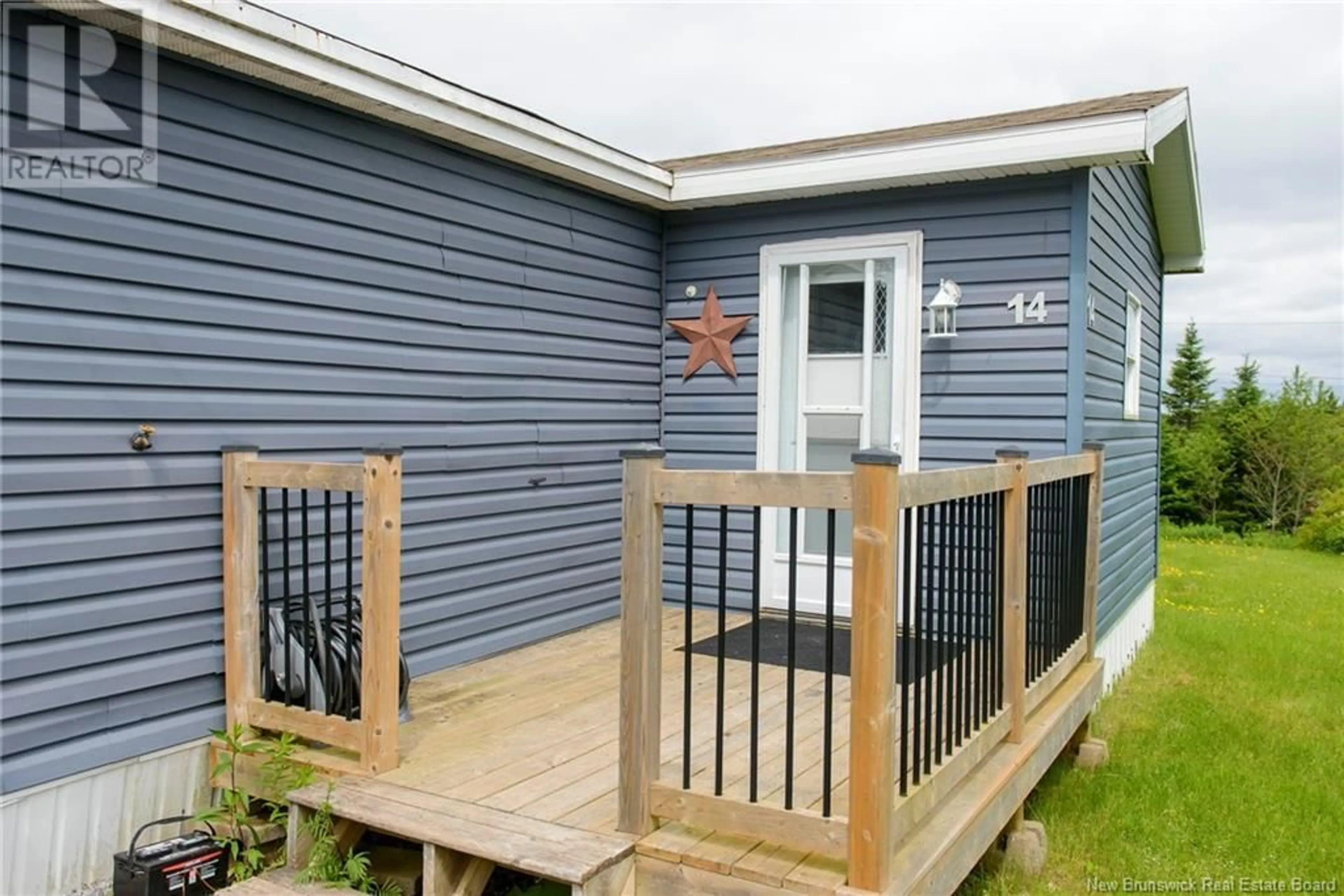 Home with vinyl exterior material, street for 14 NICOLLE ROAD, Saint John New Brunswick E2N1Y6