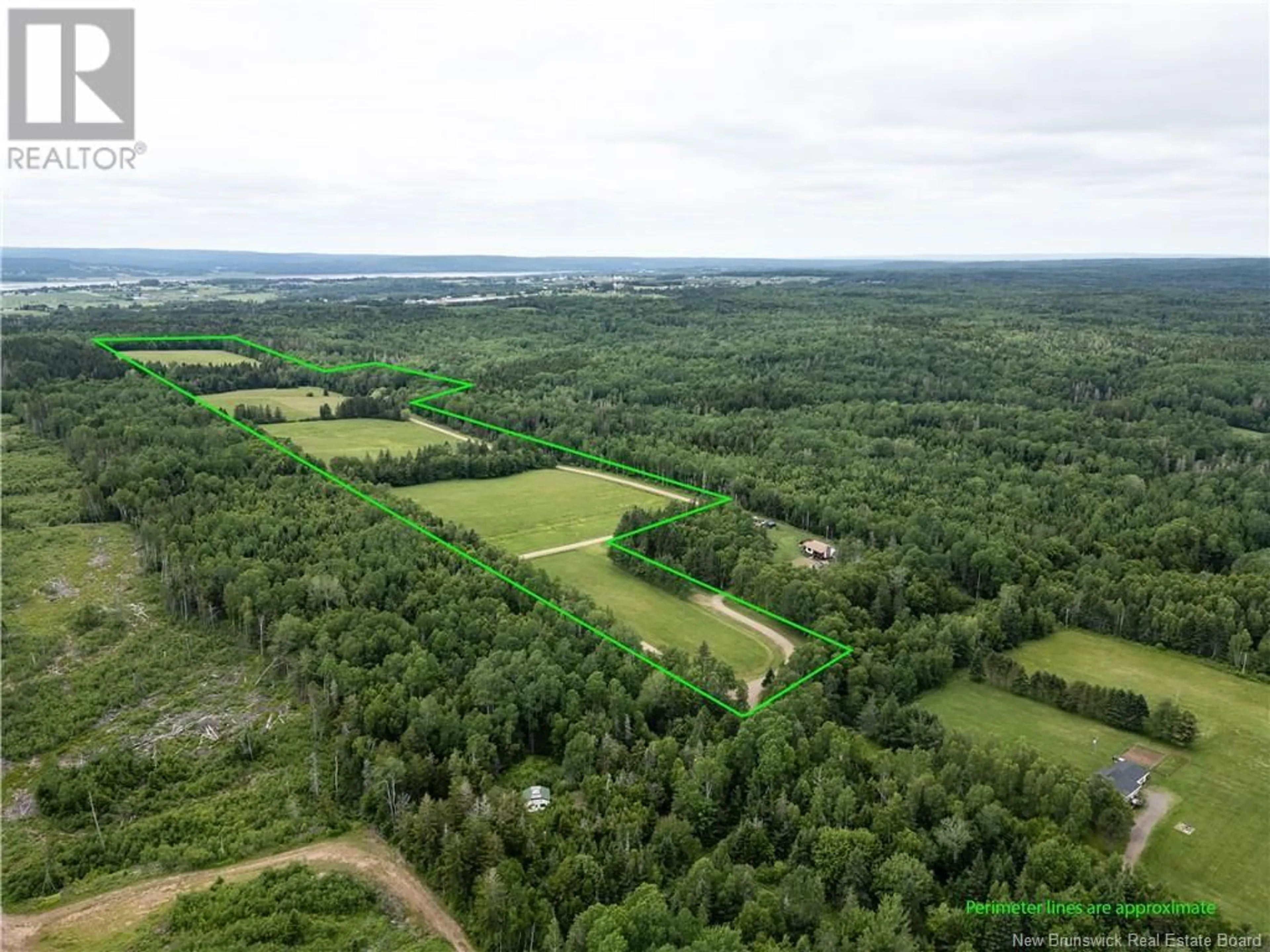 A pic from outside/outdoor area/front of a property/back of a property/a pic from drone, forest/trees view for 180 BUNKER LANE, Memramcook New Brunswick E4K3V9