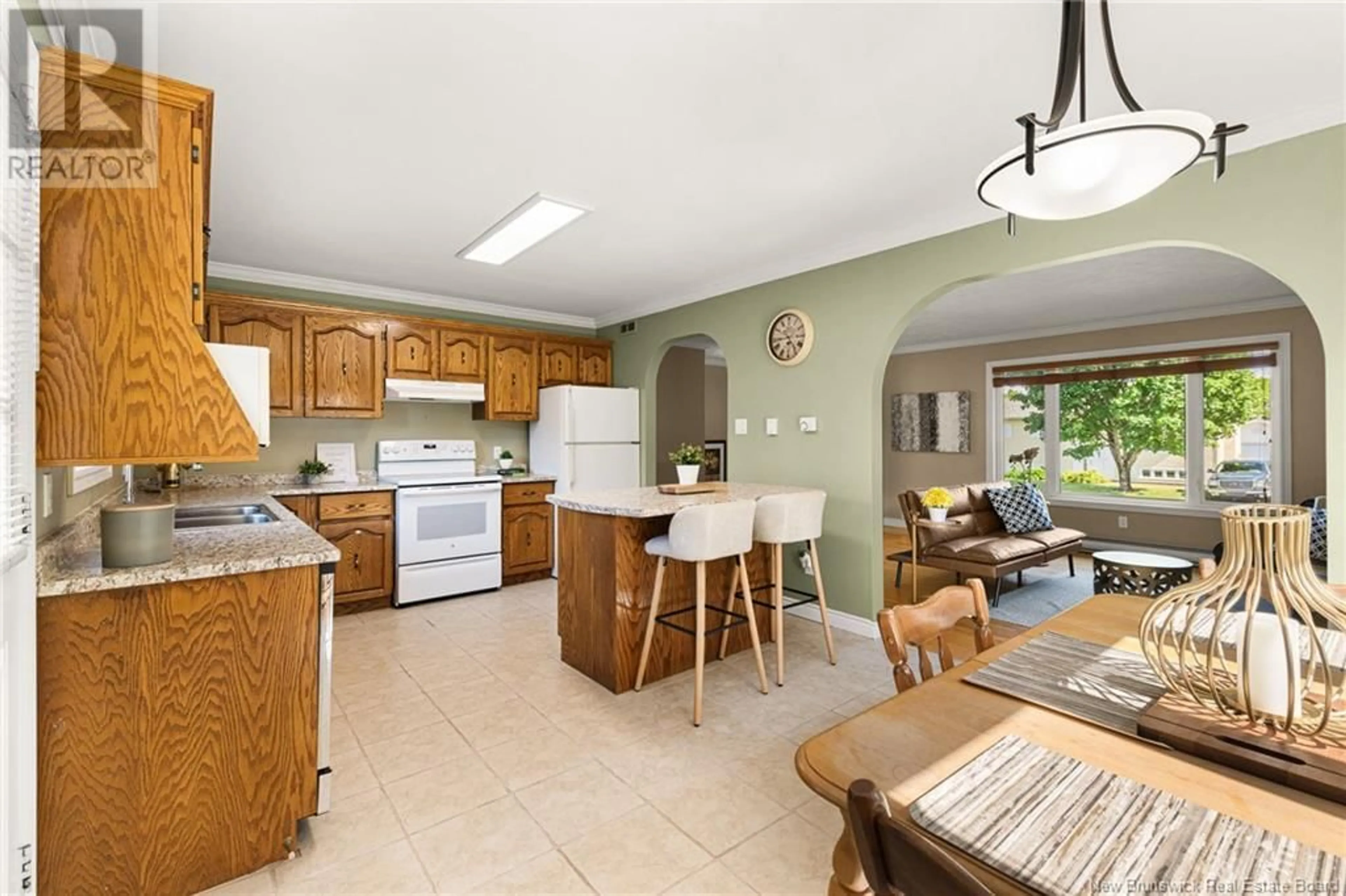 Open concept kitchen, ceramic/tile floor for 801 JULIA COURT, Shediac New Brunswick E4P1X6
