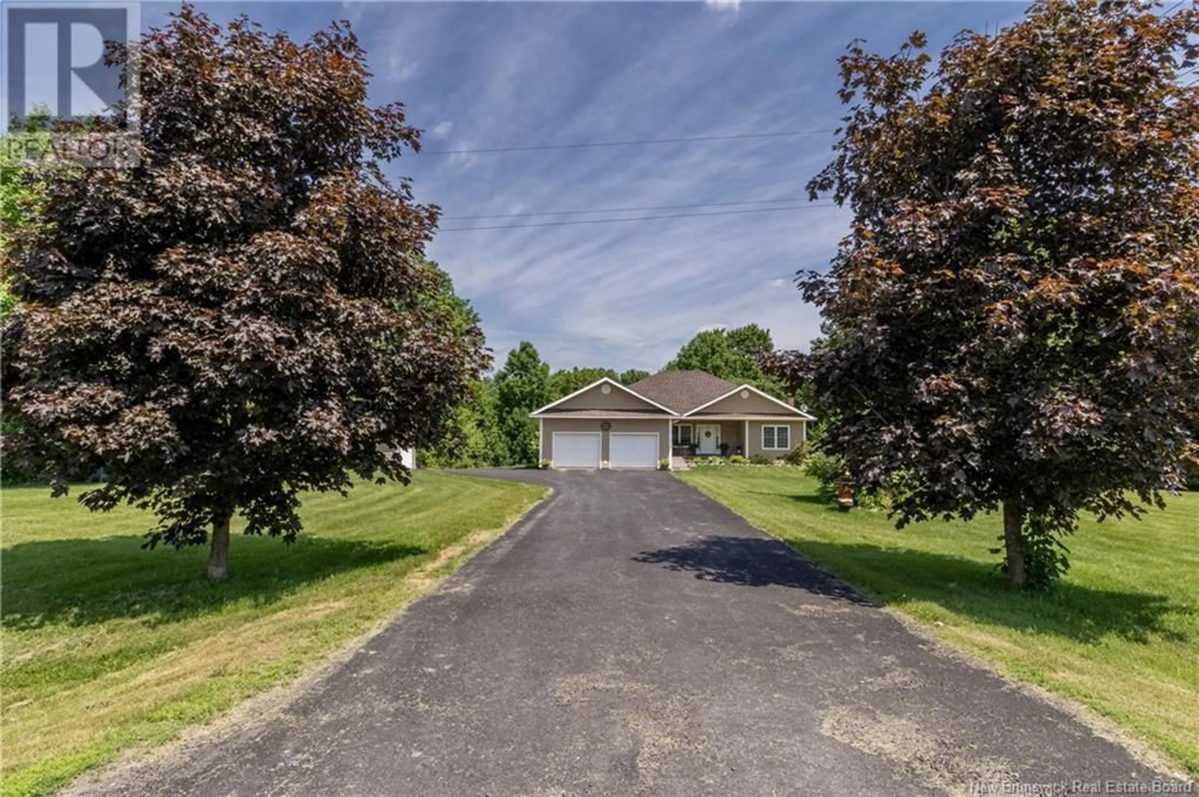A pic from outside/outdoor area/front of a property/back of a property/a pic from drone, street for 557 ROUTE 165, Riceville New Brunswick E7N2Z3