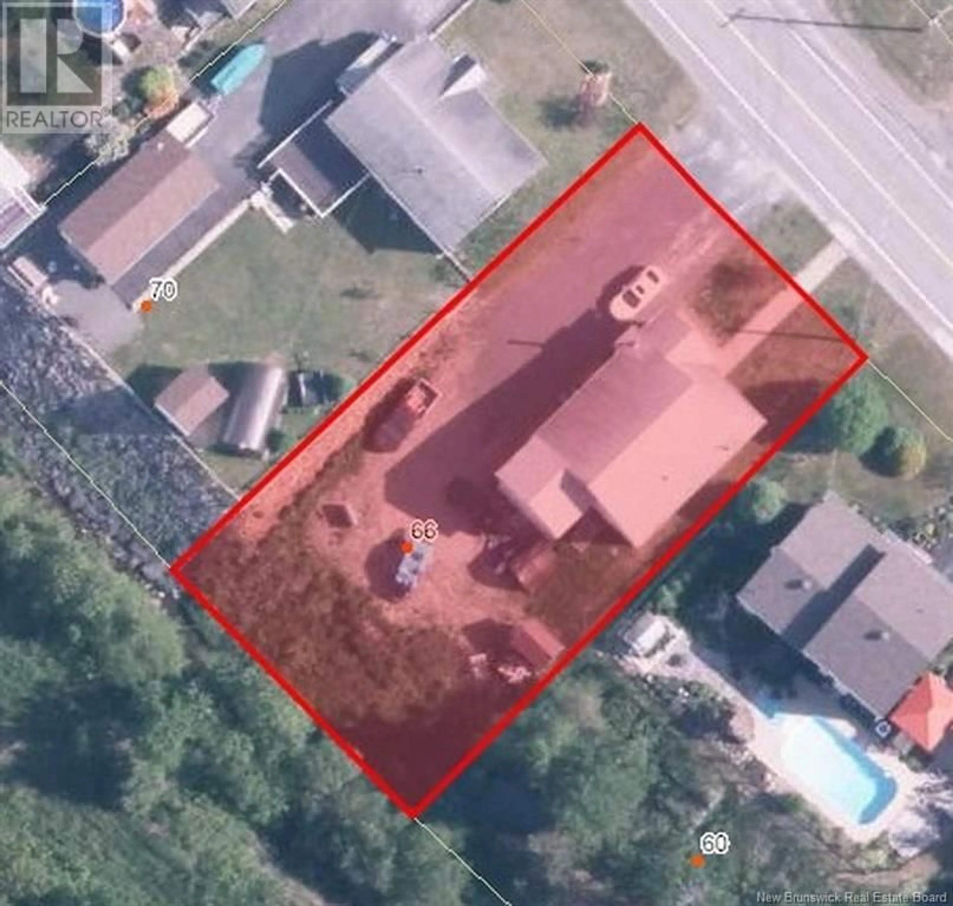 A pic from outside/outdoor area/front of a property/back of a property/a pic from drone, building for 66 AQUEDUC STREET, Saint-Jacques New Brunswick E7B1R2