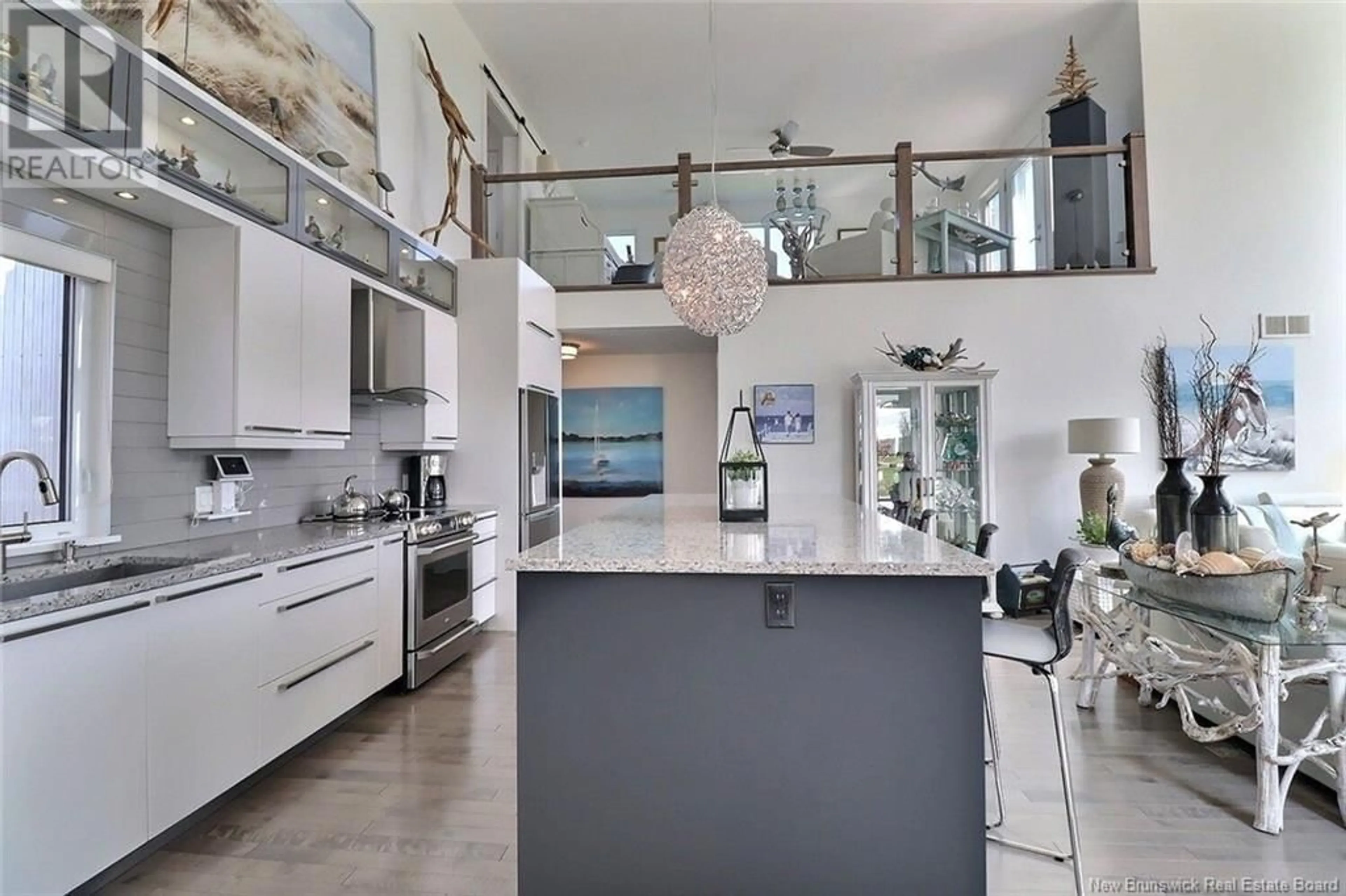 Contemporary kitchen, ceramic/tile floor for 52 CONNIE ROAD, Trois Ruisseaux New Brunswick E4N2V3