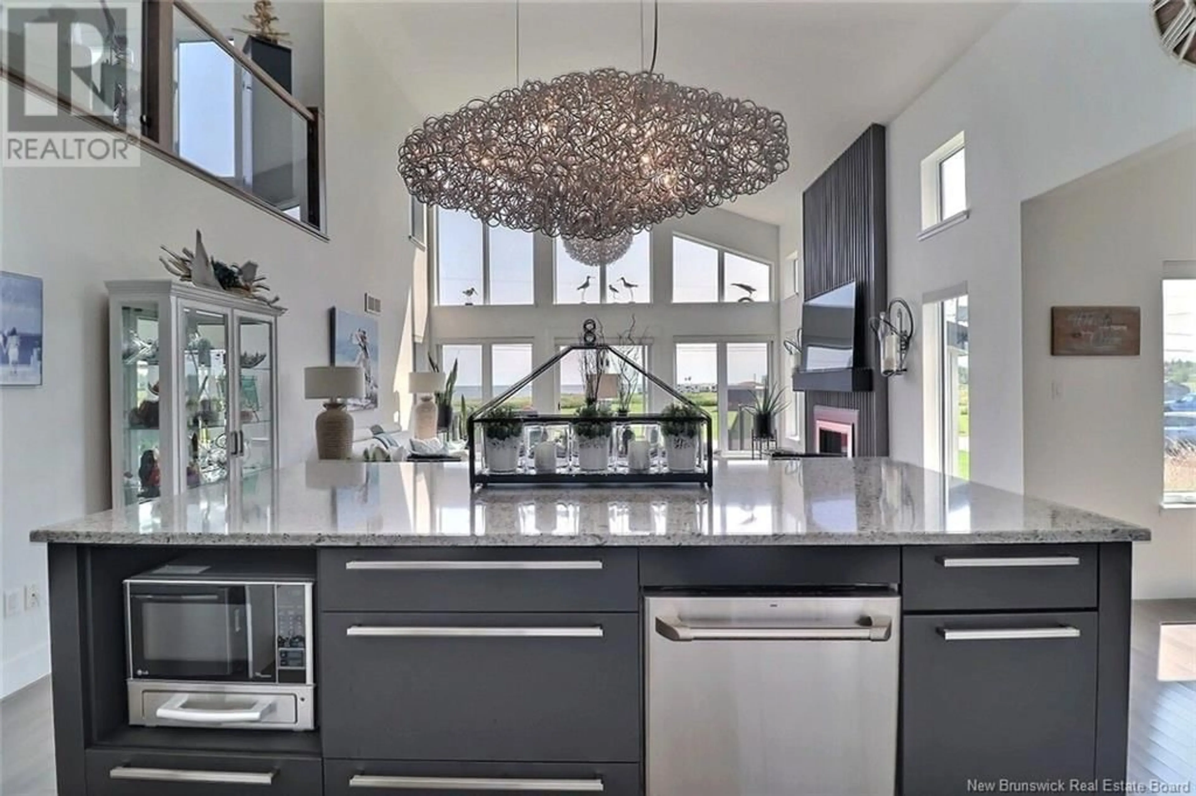 Contemporary kitchen, ceramic/tile floor for 52 CONNIE ROAD, Trois Ruisseaux New Brunswick E4N2V3