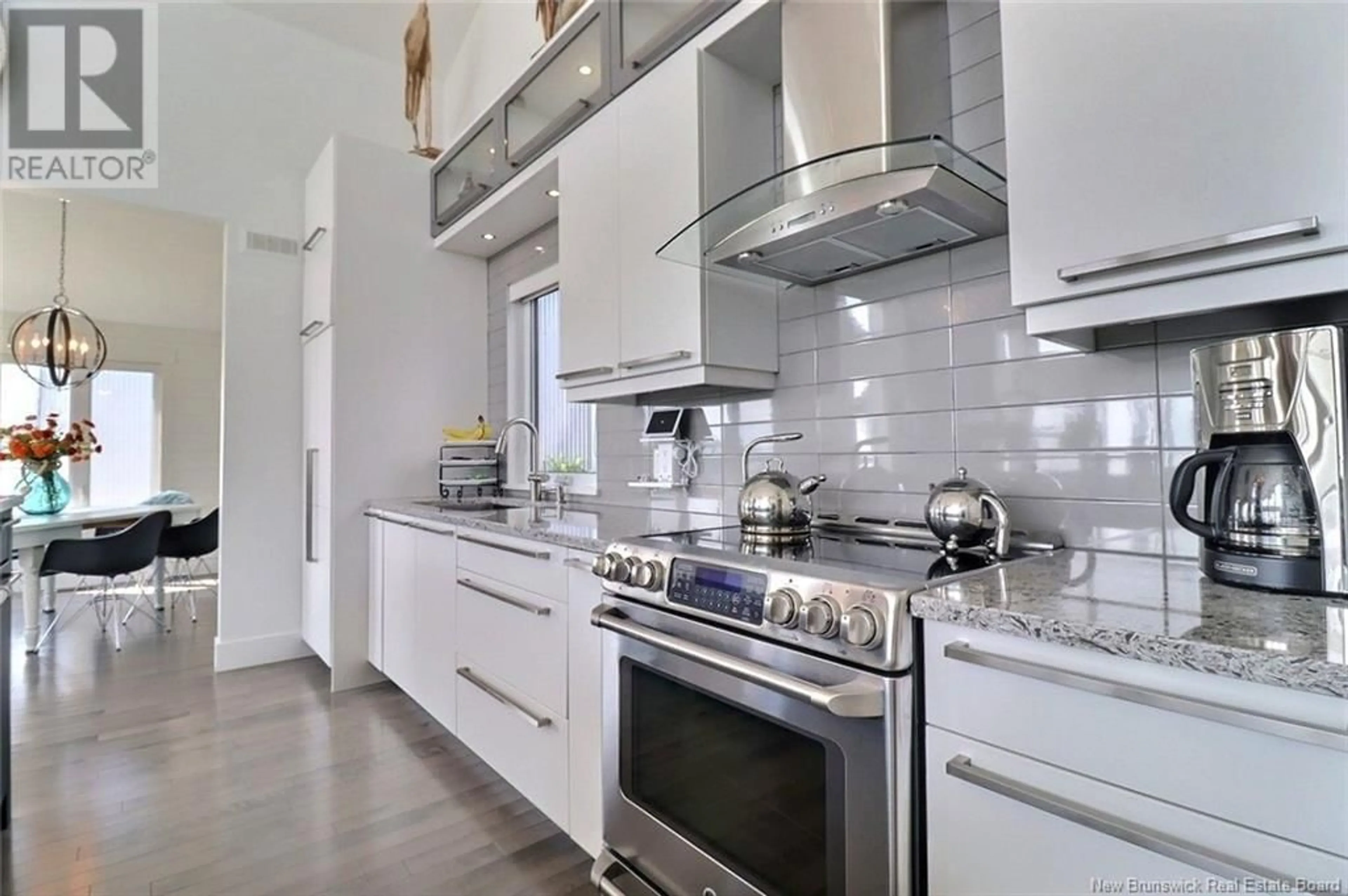 Contemporary kitchen, ceramic/tile floor for 52 CONNIE ROAD, Trois Ruisseaux New Brunswick E4N2V3