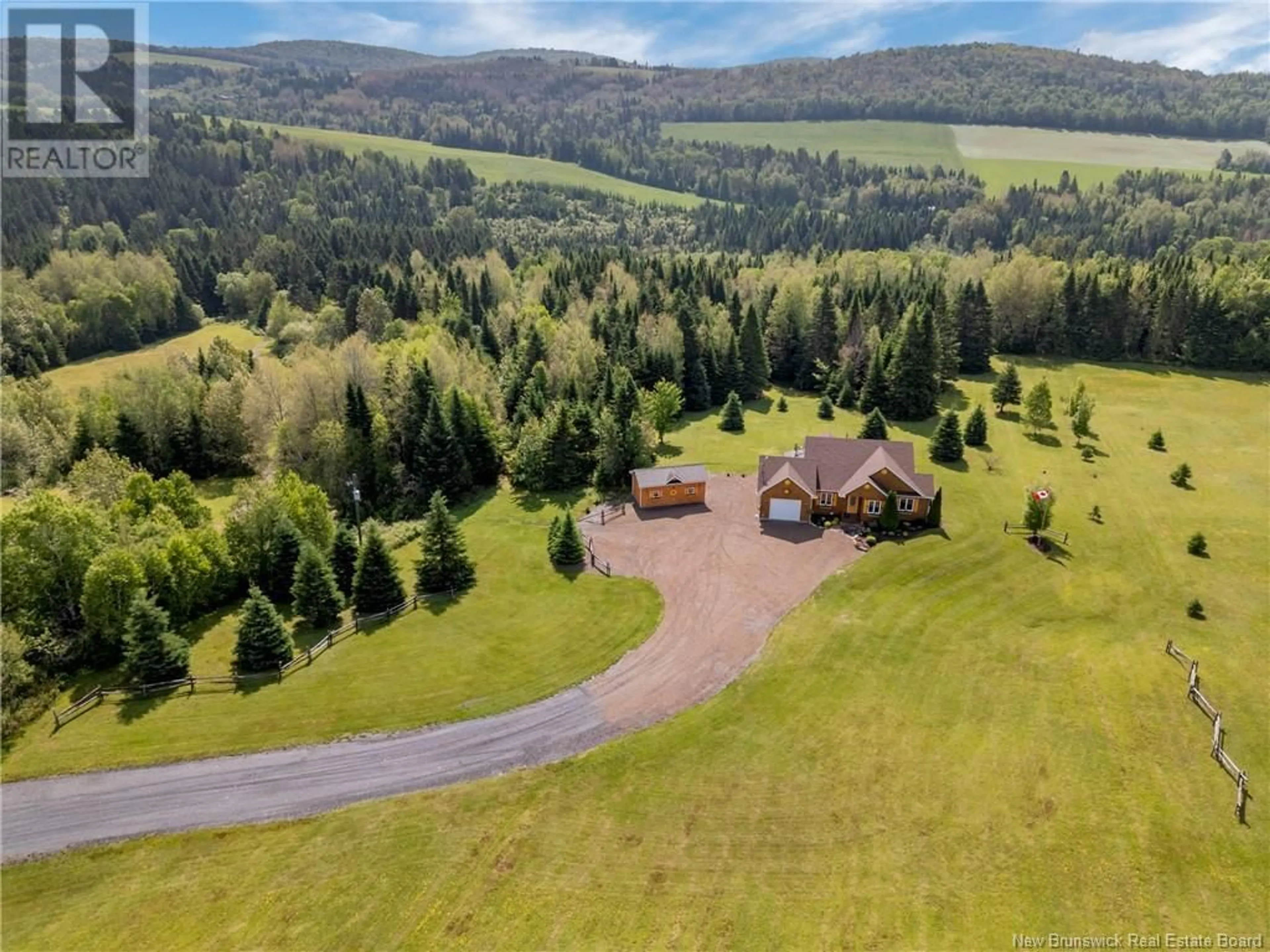A pic from outside/outdoor area/front of a property/back of a property/a pic from drone, mountain view for 1017 BOSSE, Saint-Joseph-De-Madawaska New Brunswick E7B2K1