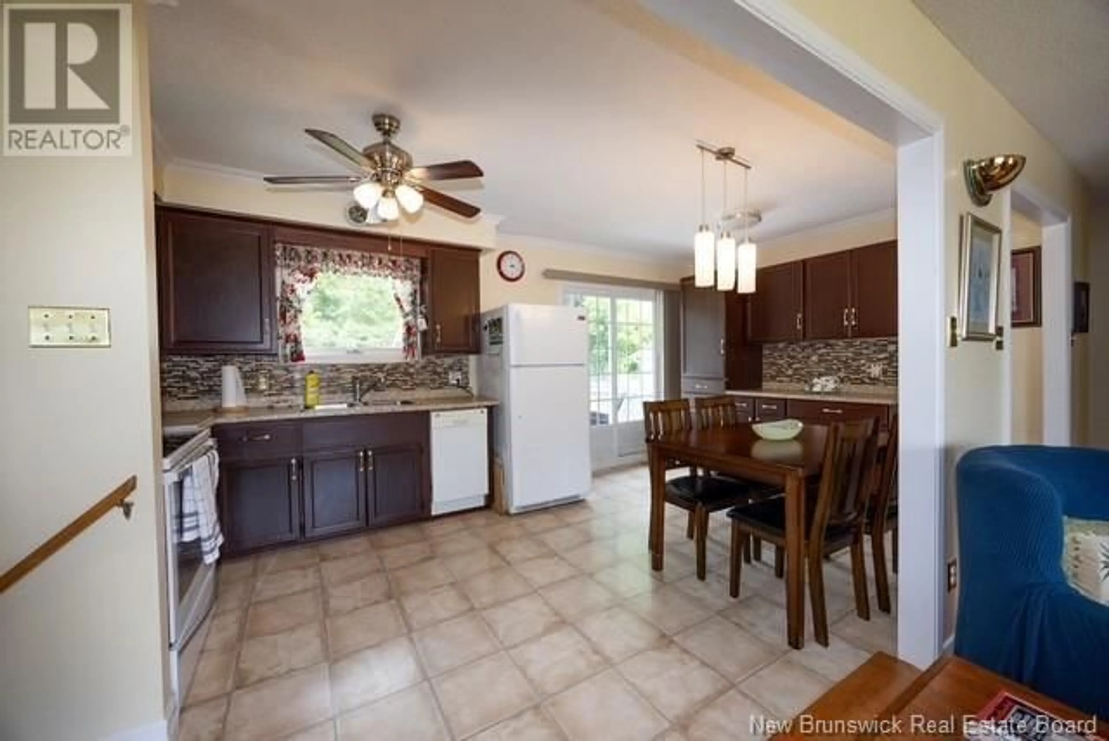 Open concept kitchen, ceramic/tile floor for 310 MAPLE STREET, Fredericton New Brunswick E3A3R4