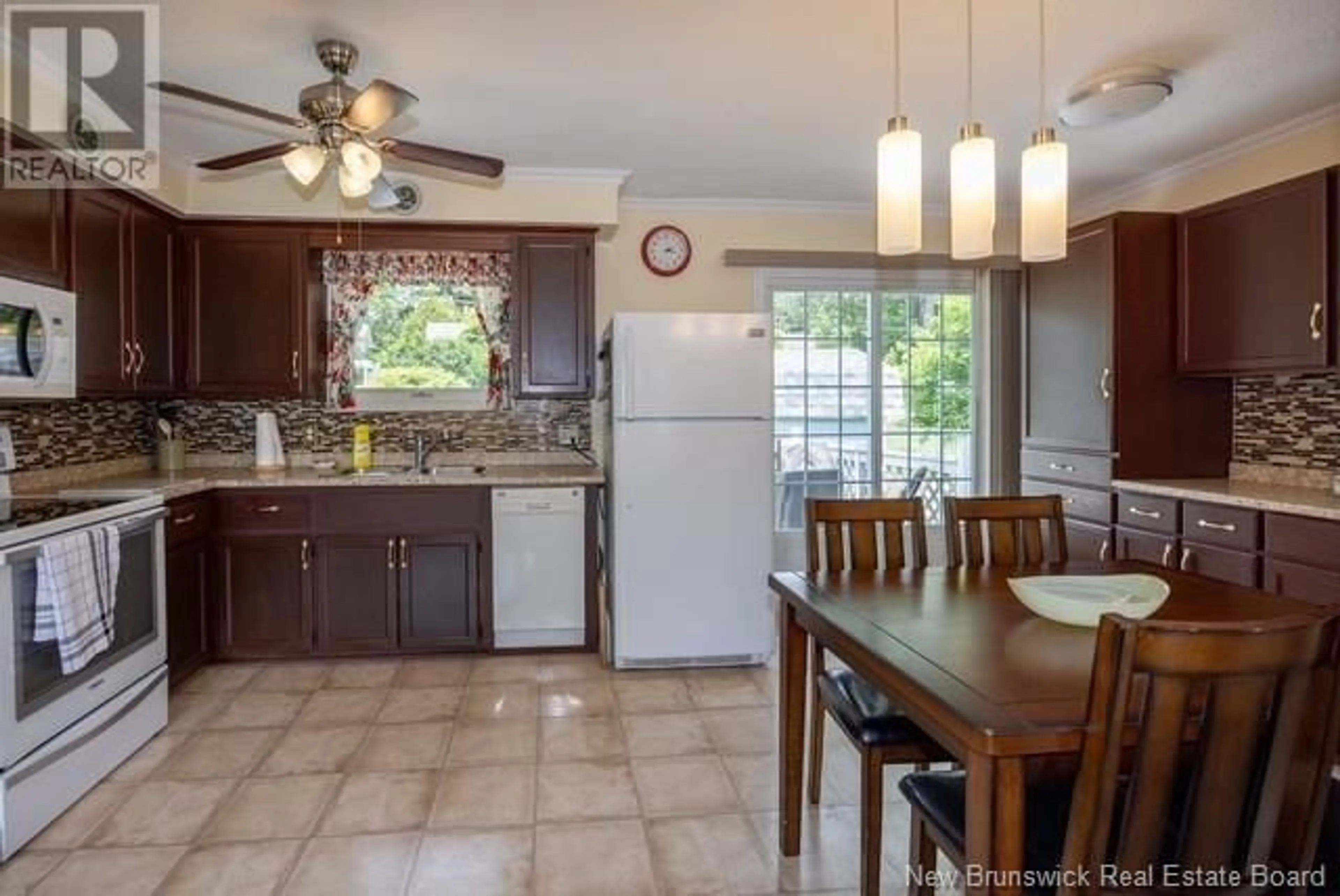 Open concept kitchen, ceramic/tile floor for 310 MAPLE STREET, Fredericton New Brunswick E3A3R4