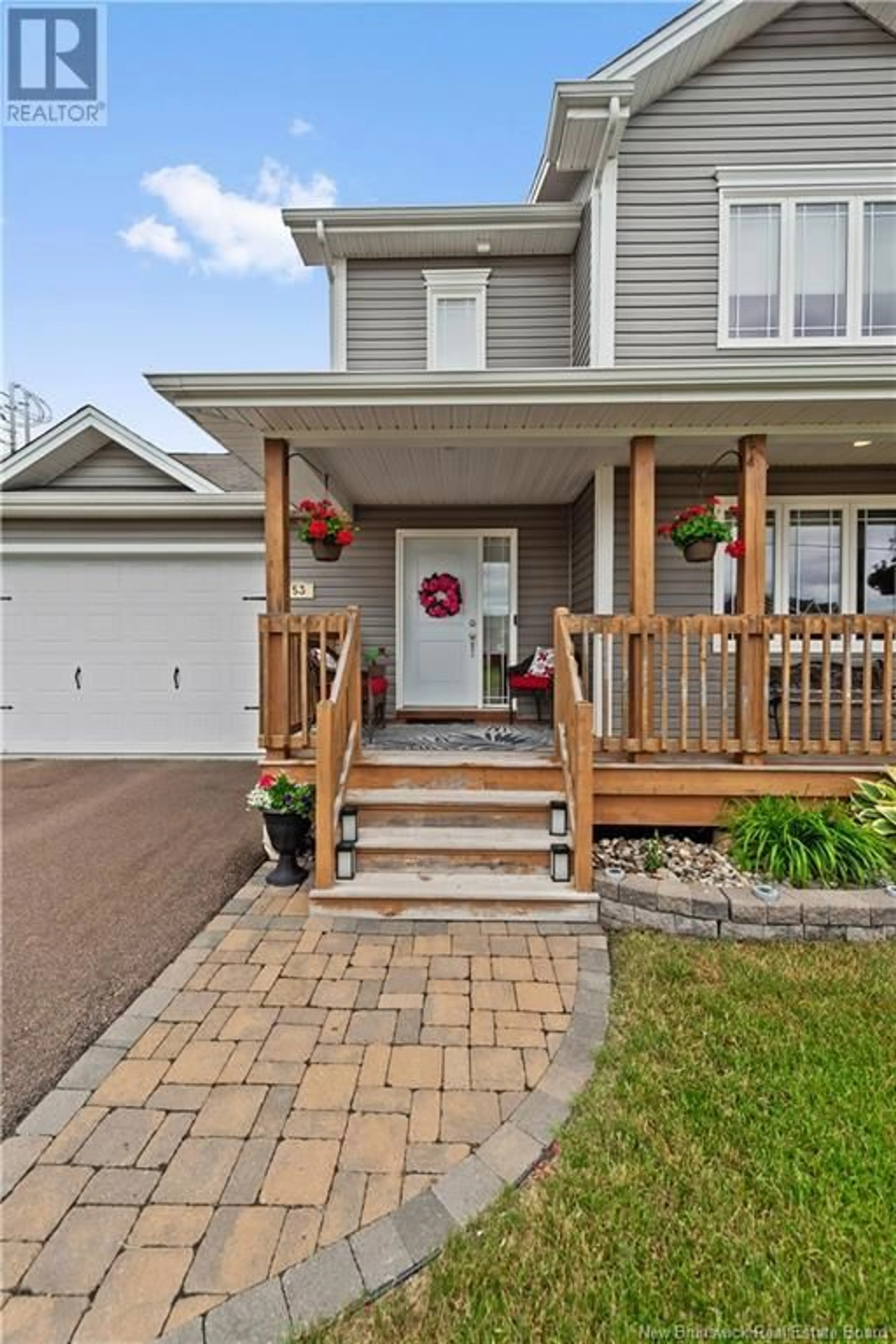 Home with vinyl exterior material, street for 53 GAMBIA STREET, Moncton New Brunswick E1G5S7