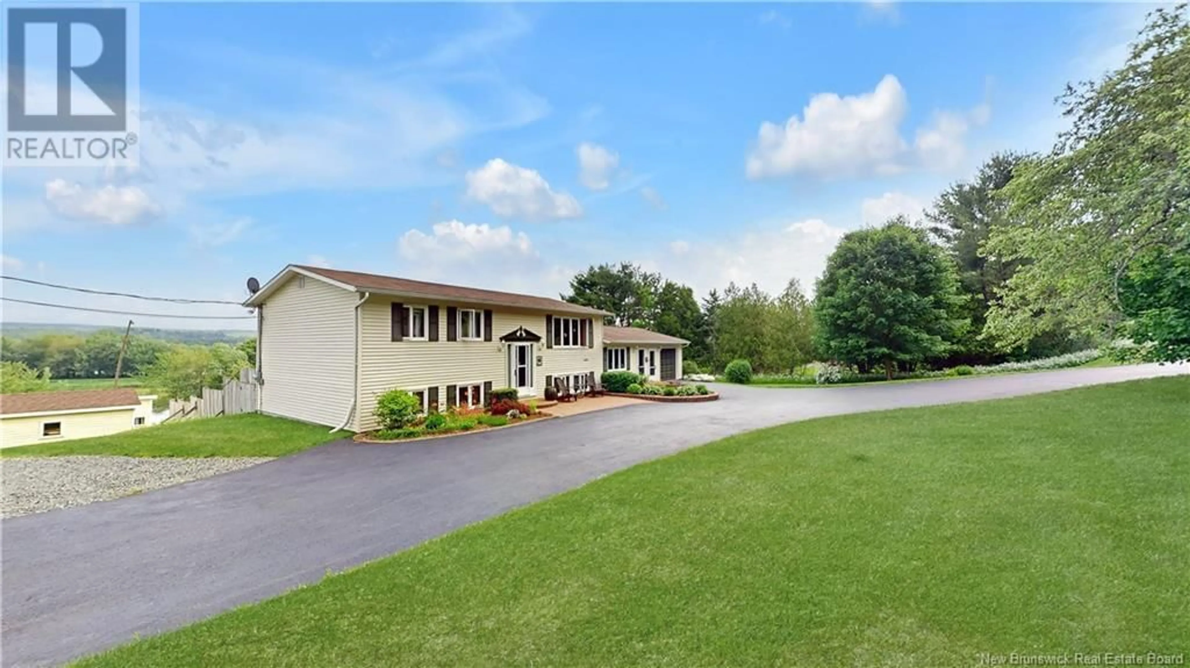 A pic from outside/outdoor area/front of a property/back of a property/a pic from drone, water/lake/river/ocean view for 1496 MAIN STREET, Hampton New Brunswick E5N6H1