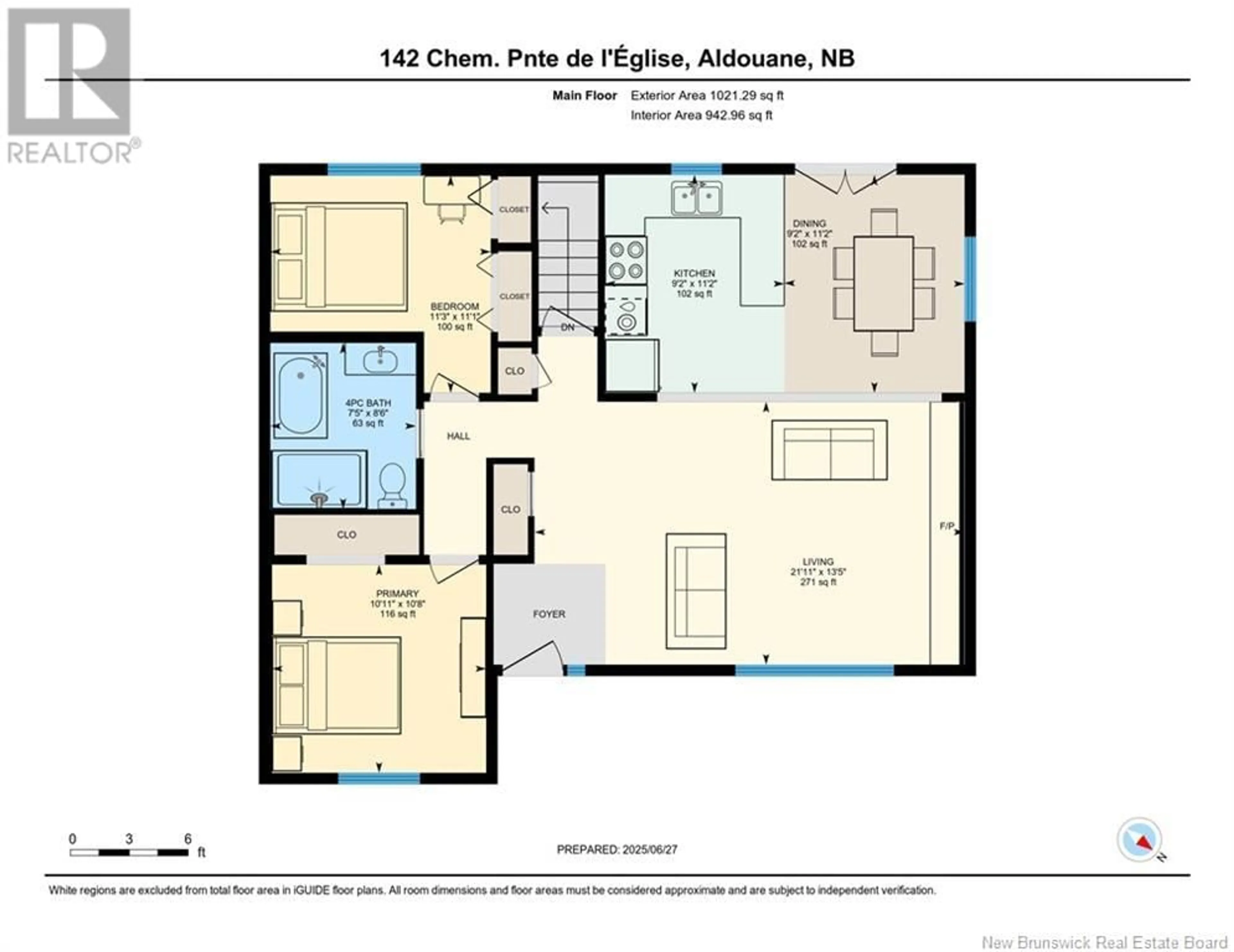 Floor plan for 142 POINTE DE L'EGLISE STREET, Aldouane New Brunswick E4W5H2