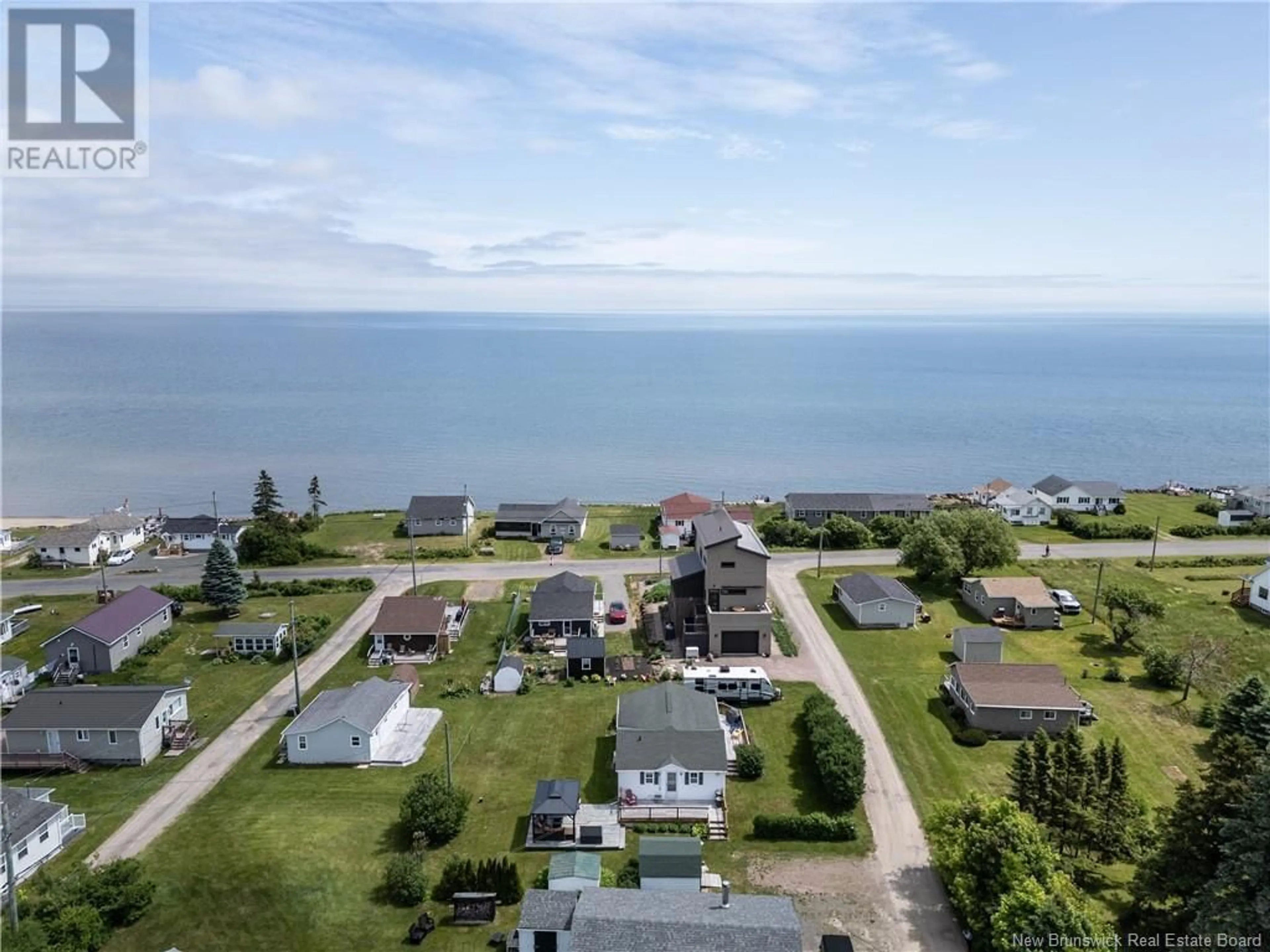 A pic from outside/outdoor area/front of a property/back of a property/a pic from drone, water/lake/river/ocean view for 20 LOBSTER LANE, Grande-Digue New Brunswick E4R4A7