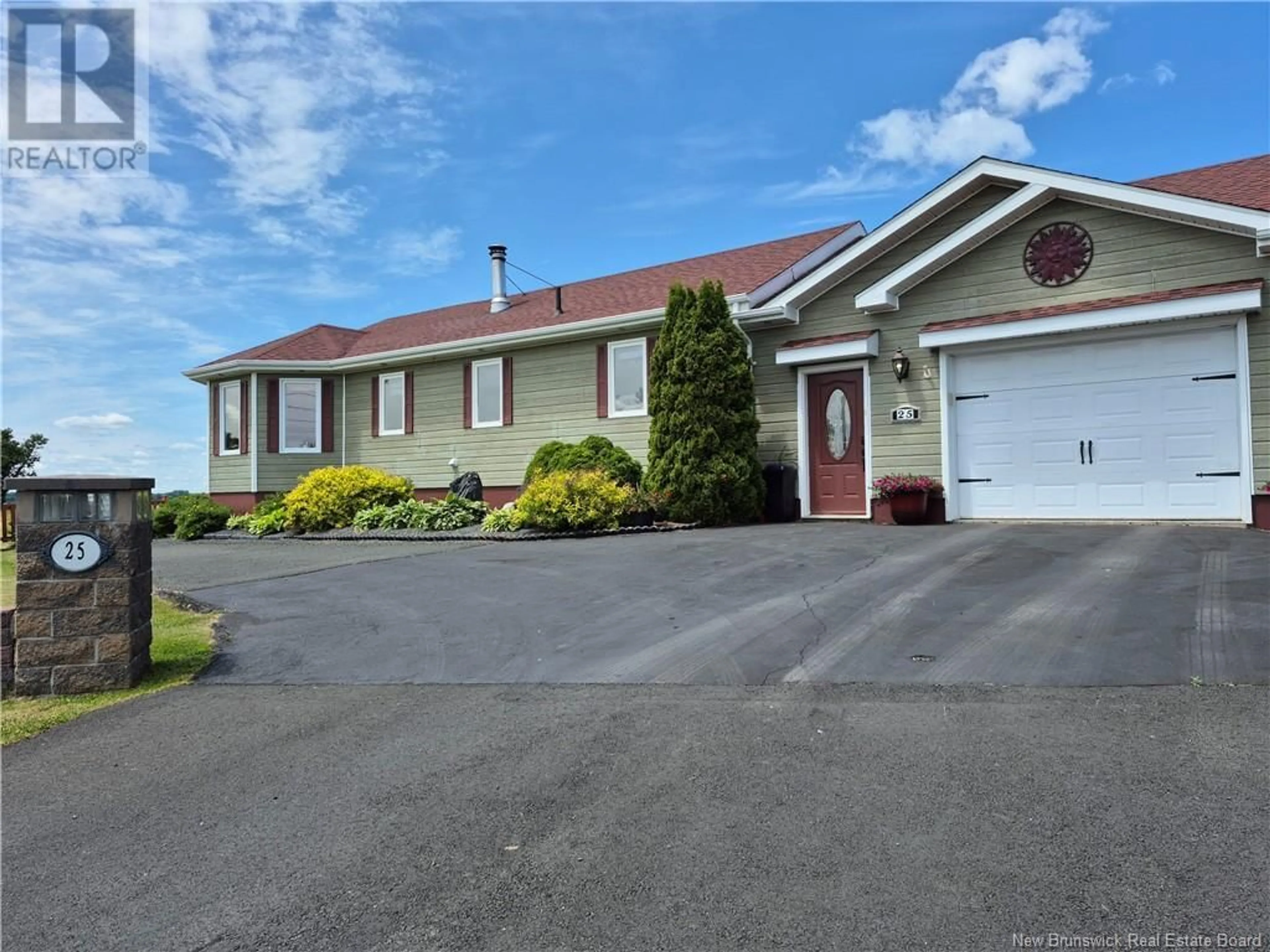 Home with vinyl exterior material, street for 25 BAYSHORE DRIVE, Bathurst New Brunswick E2A6A5