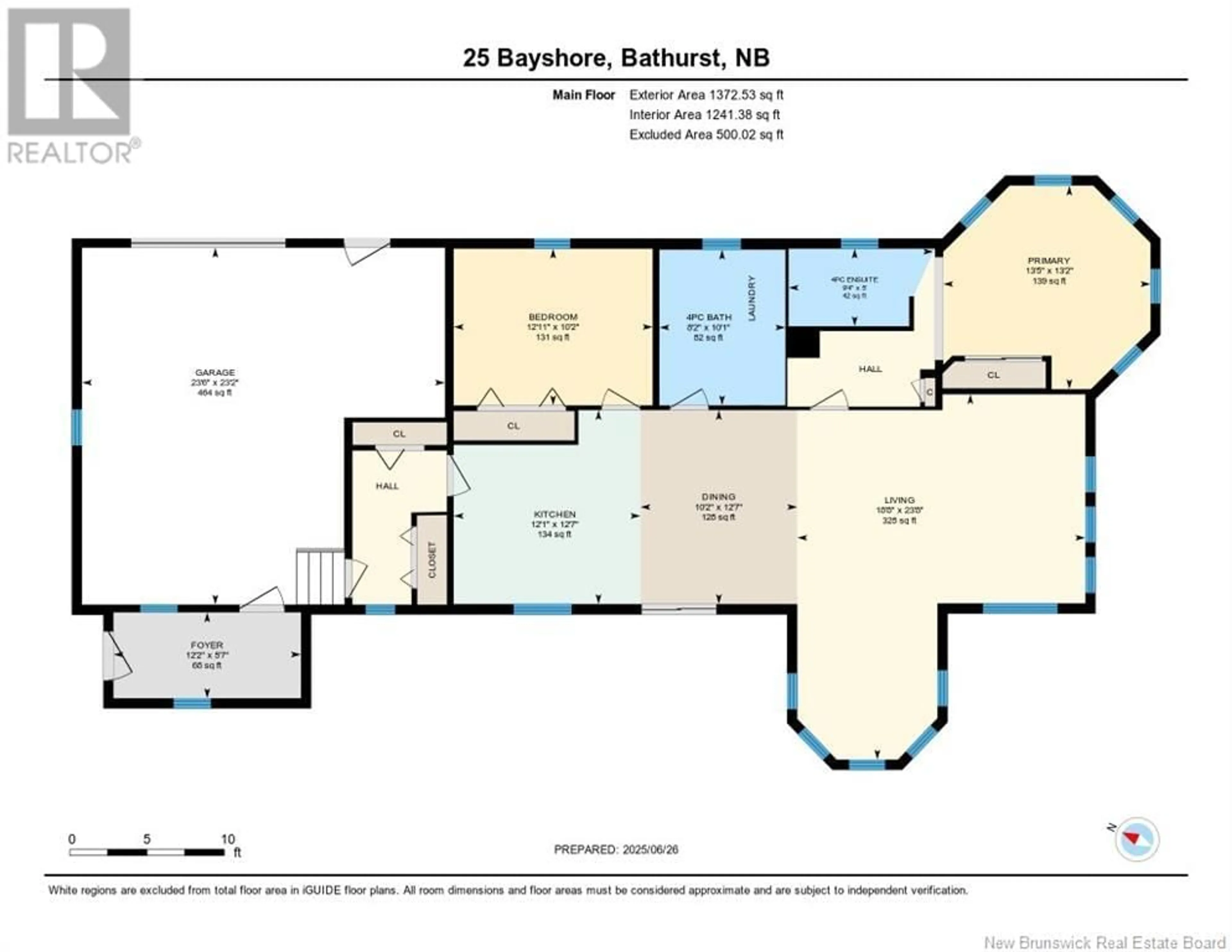 Floor plan for 25 BAYSHORE DRIVE, Bathurst New Brunswick E2A6A5