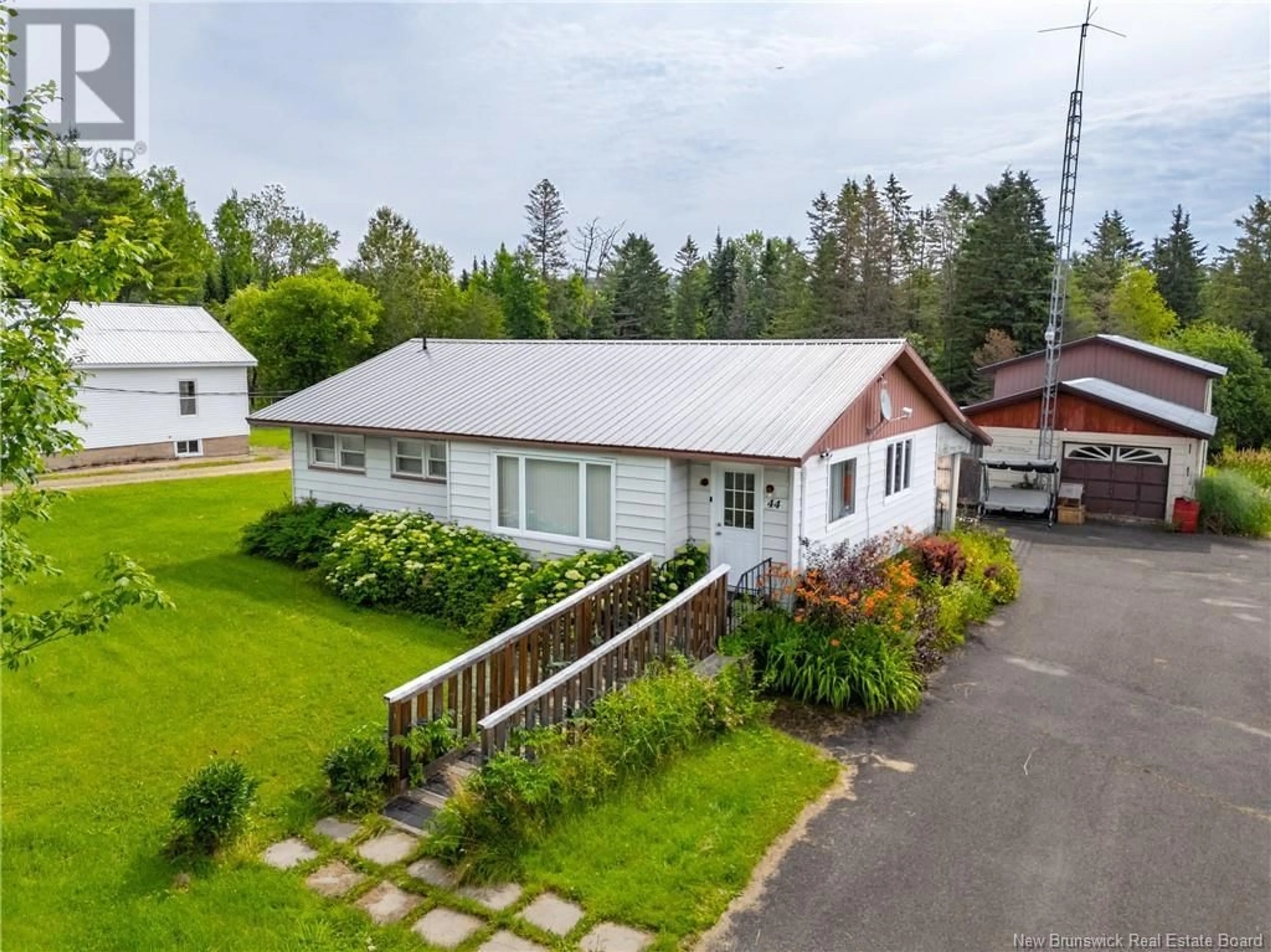 A pic from outside/outdoor area/front of a property/back of a property/a pic from drone, unknown for 44 JONES FORKS ROAD, Burtts Corner New Brunswick E6L2R1