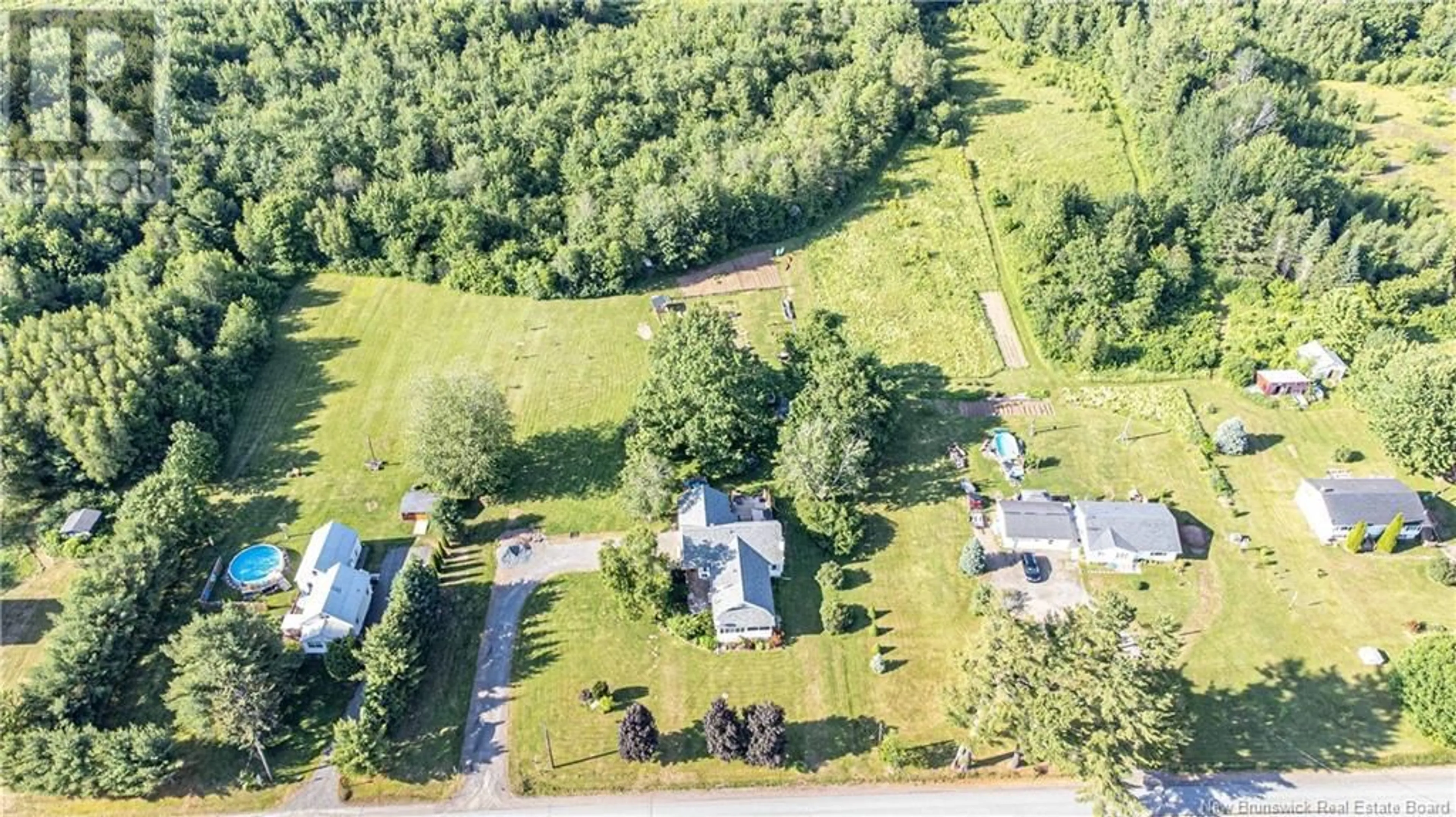 A pic from outside/outdoor area/front of a property/back of a property/a pic from drone, forest/trees view for 5431 ROUTE 101, Central Blissville New Brunswick E5L1S7