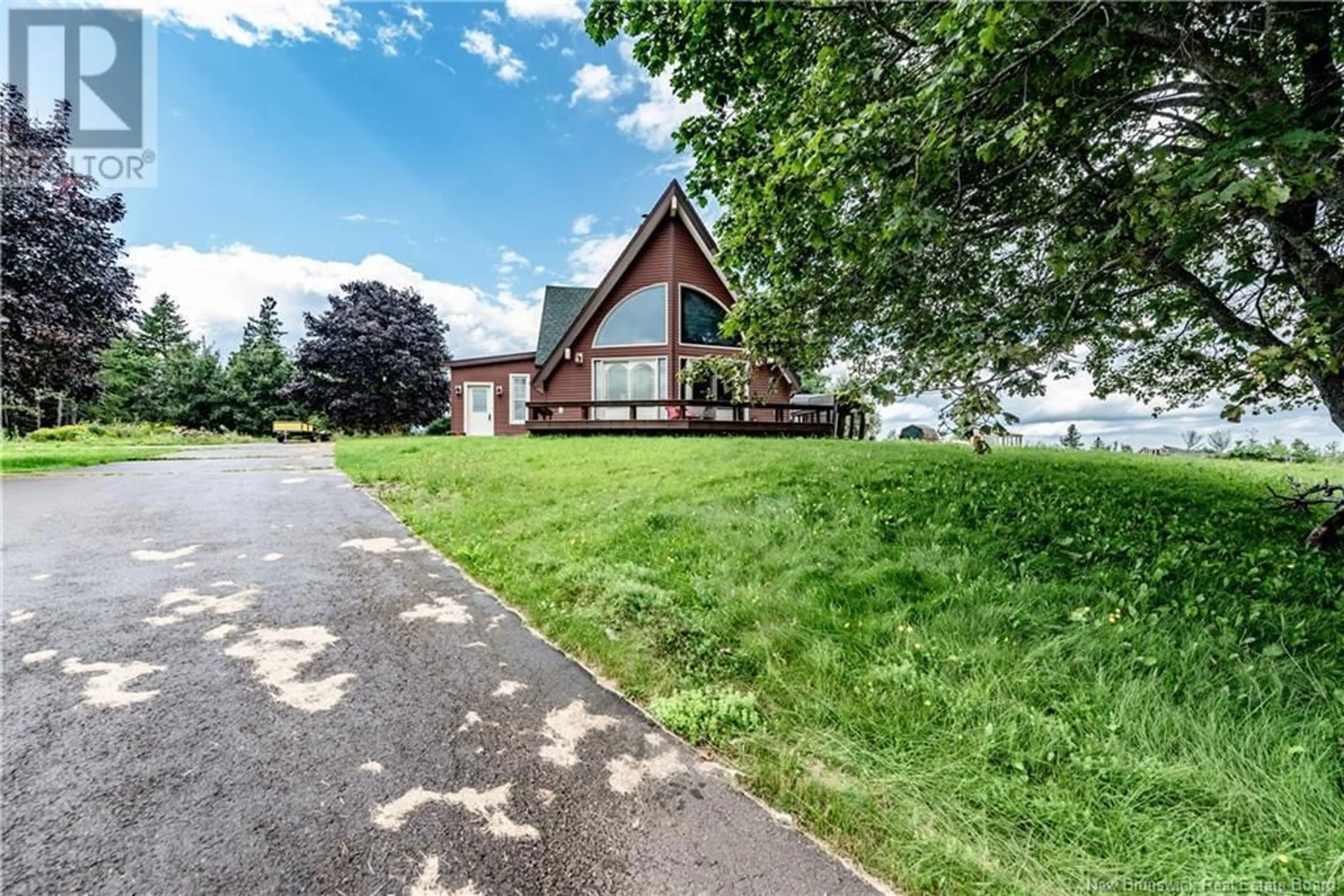A pic from outside/outdoor area/front of a property/back of a property/a pic from drone, water/lake/river/ocean view for 1163 ROUTE 465, Clairville New Brunswick E4T2K9