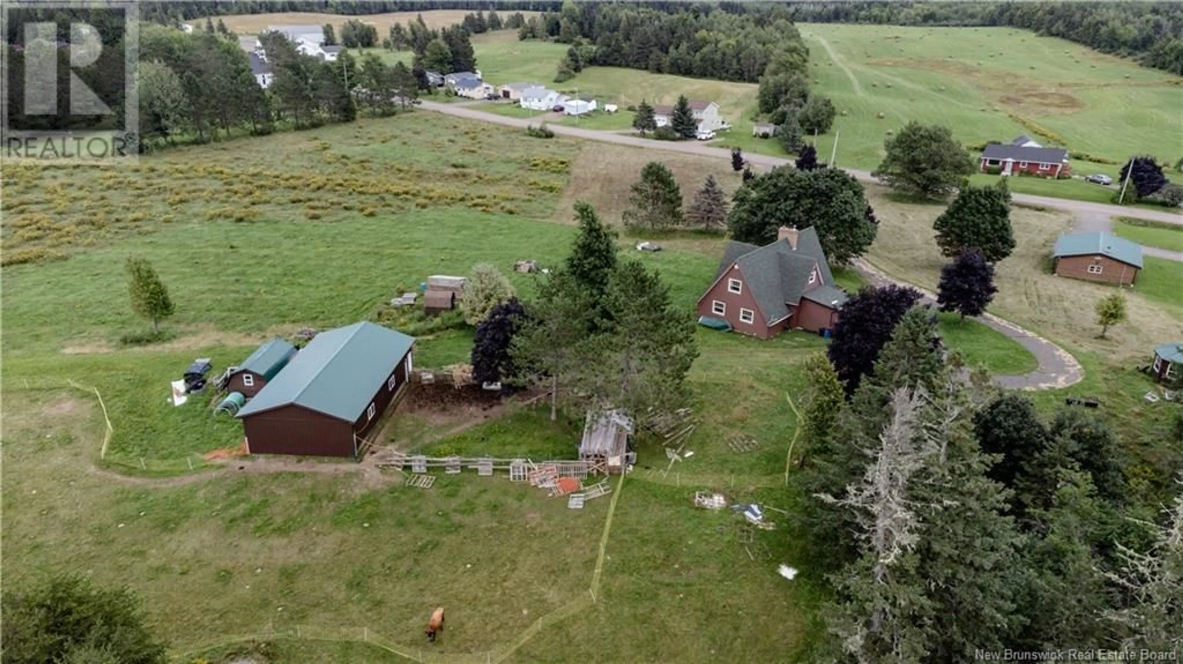 A pic from outside/outdoor area/front of a property/back of a property/a pic from drone, mountain view for 1163 ROUTE 465, Clairville New Brunswick E4T2K9