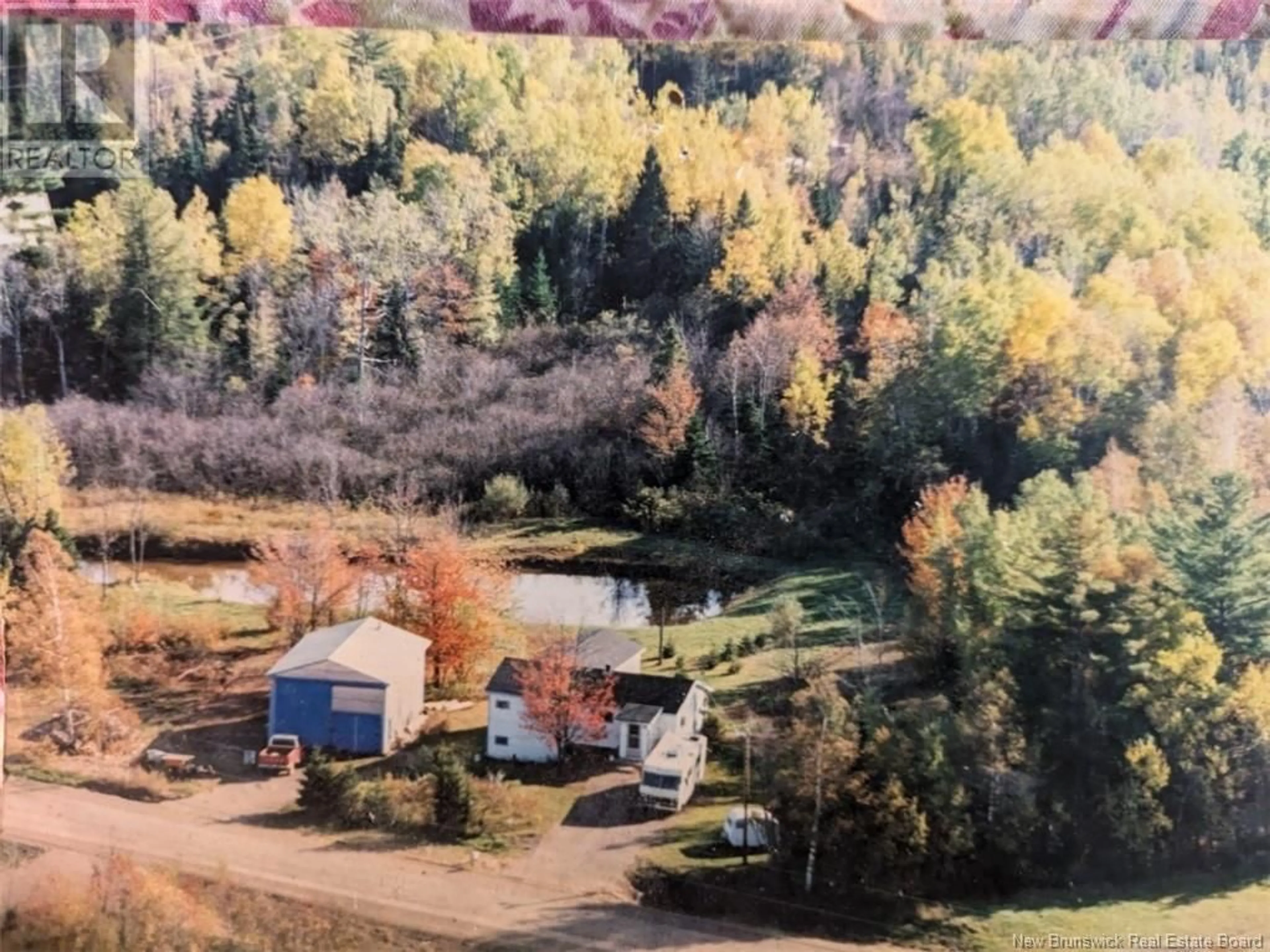 A pic from outside/outdoor area/front of a property/back of a property/a pic from drone, mountain view for 628 RTE 865, Moosehorn Creek New Brunswick B5T5A9