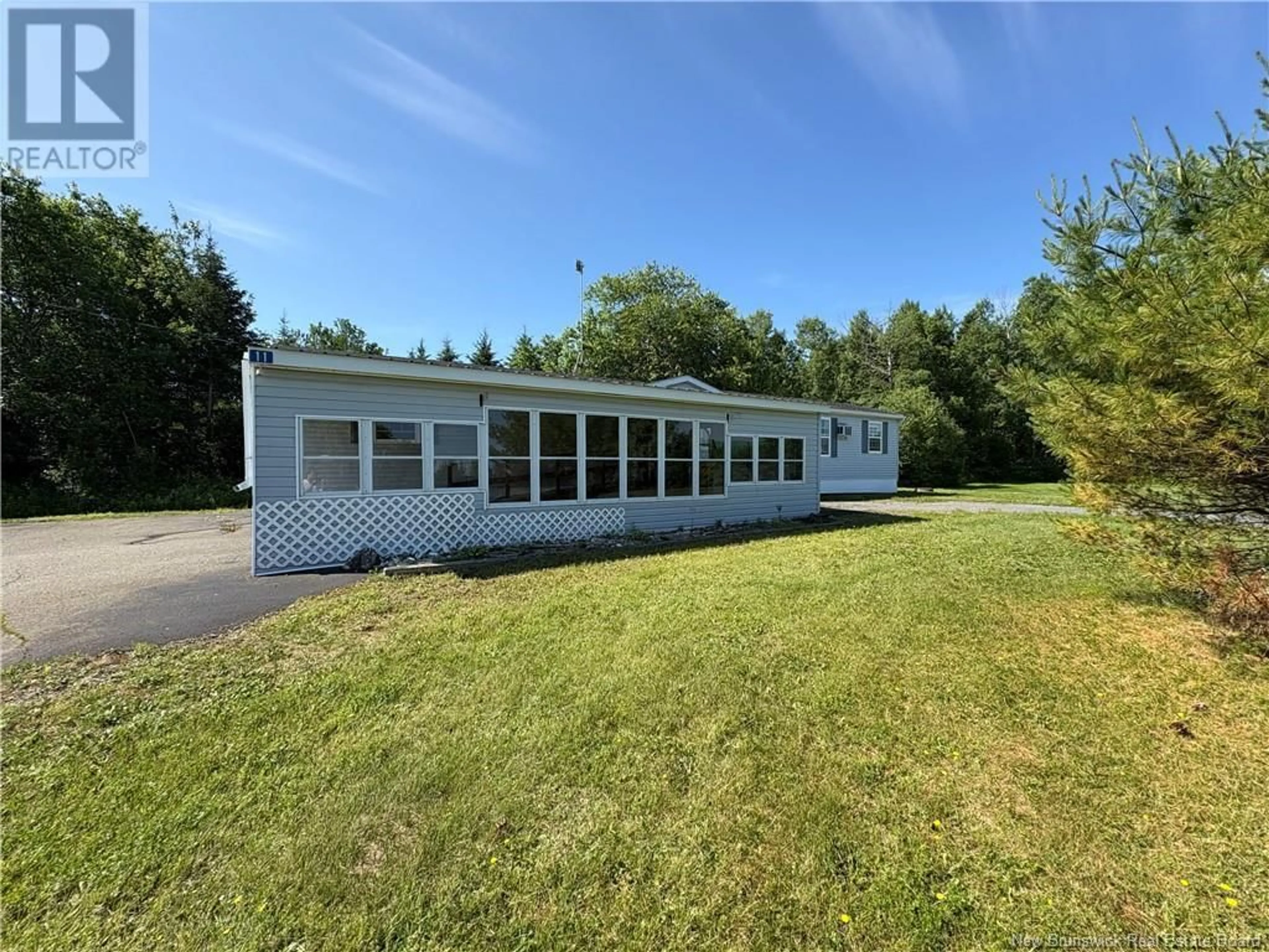 A pic from outside/outdoor area/front of a property/back of a property/a pic from drone, water/lake/river/ocean view for 11 KIMBALL LANE, Hartford New Brunswick E7M5J2