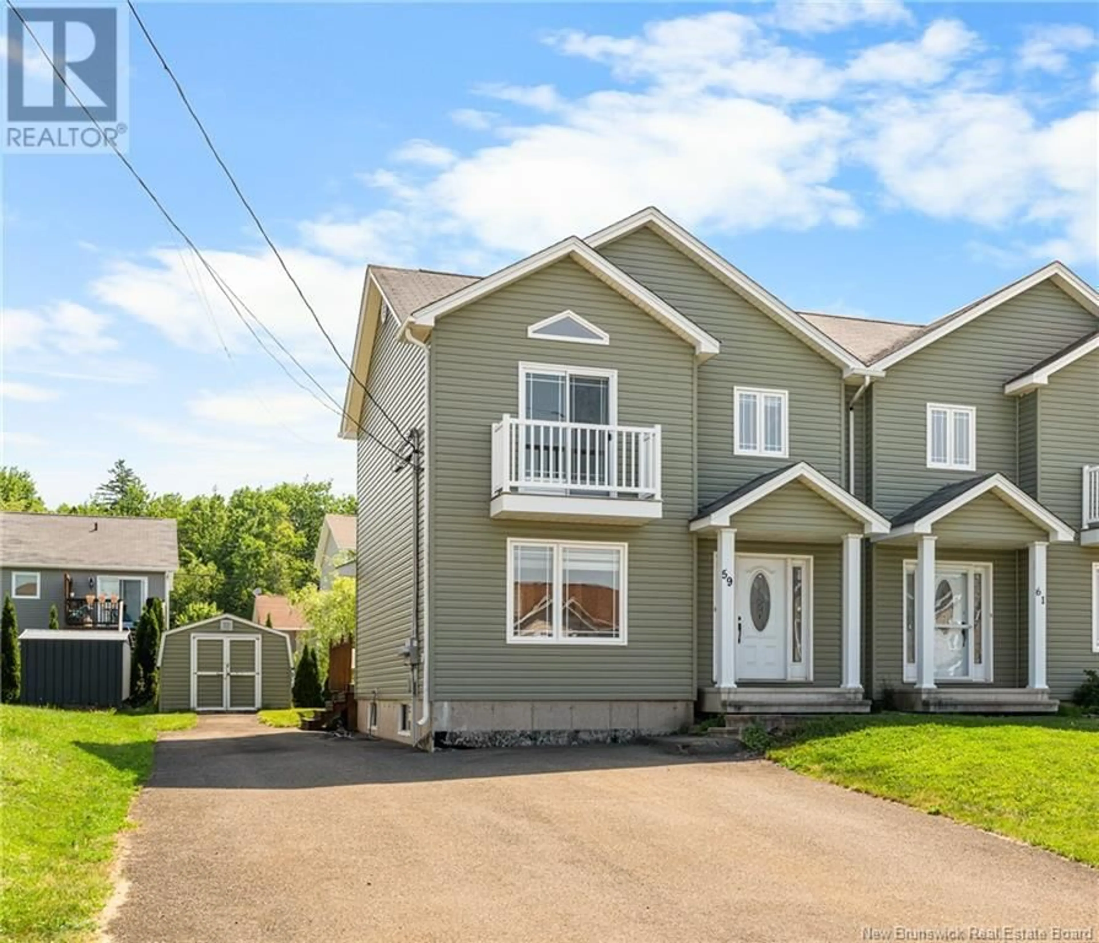 Home with vinyl exterior material, street for 59 TANYA CRESCENT, Moncton New Brunswick E1E4V3