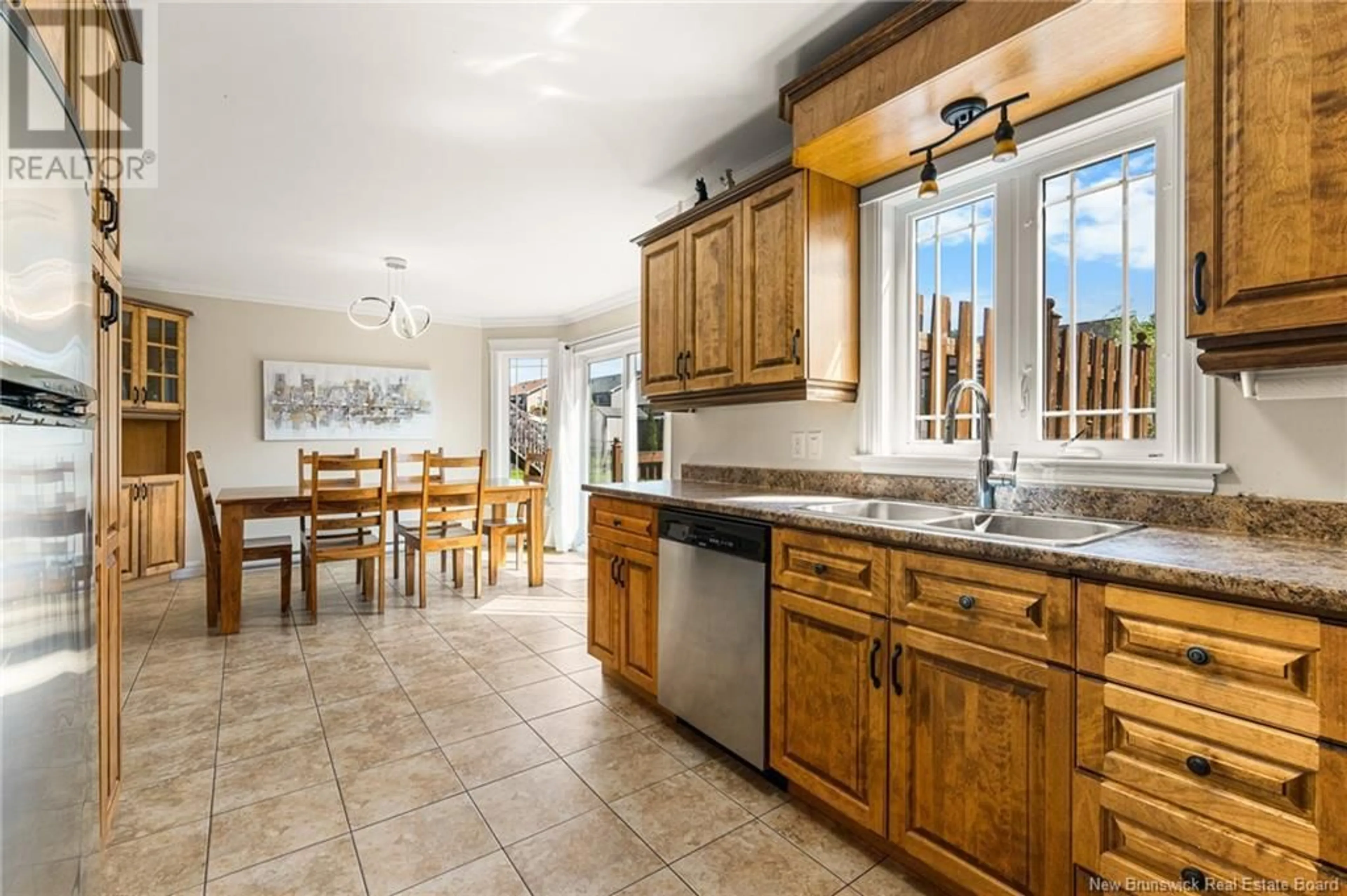 Open concept kitchen, ceramic/tile floor for 59 TANYA CRESCENT, Moncton New Brunswick E1E4V3