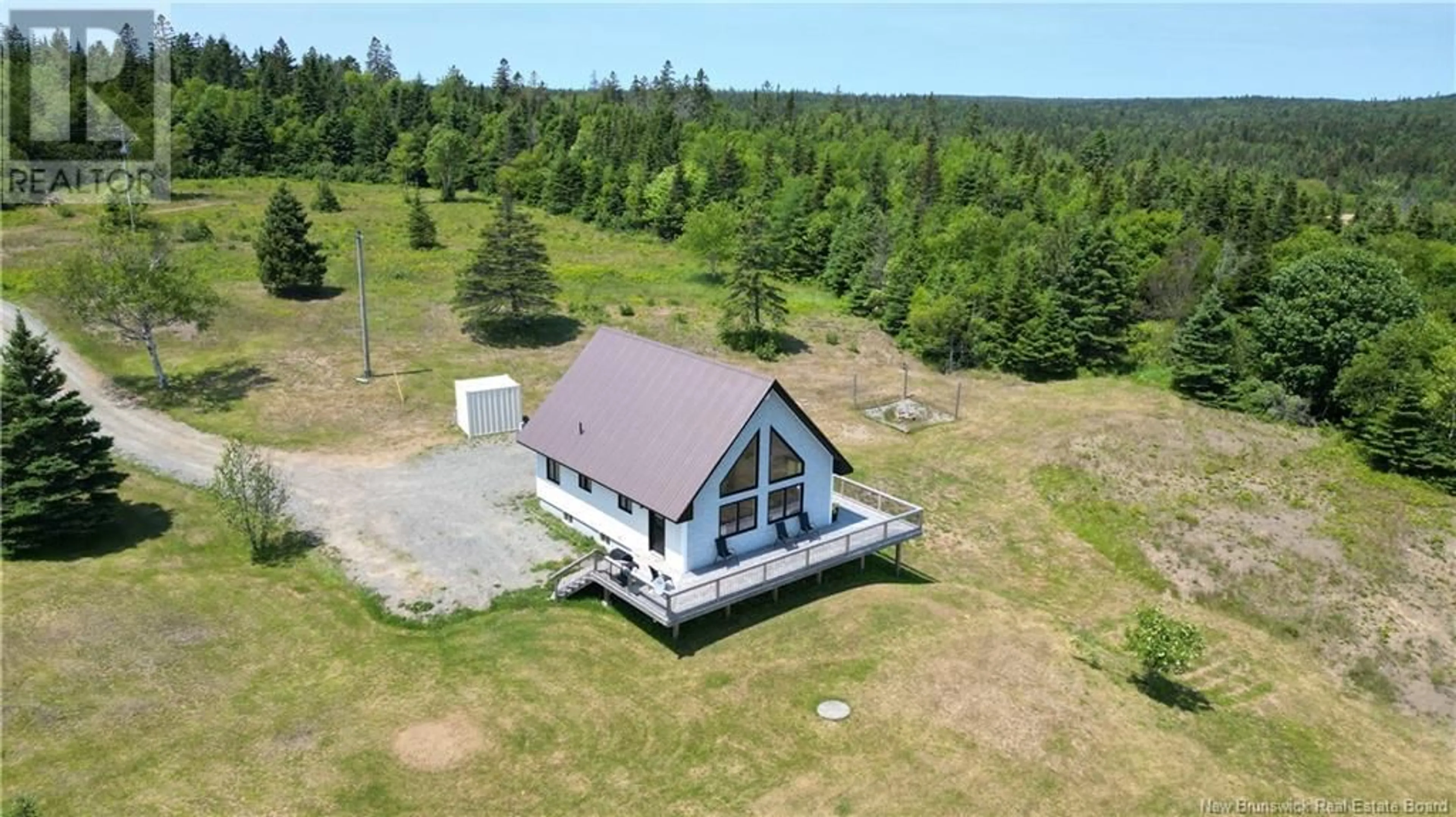 A pic from outside/outdoor area/front of a property/back of a property/a pic from drone, water/lake/river/ocean view for 2 TEAKETTLE LANE, Grand Manan New Brunswick E5G2J8