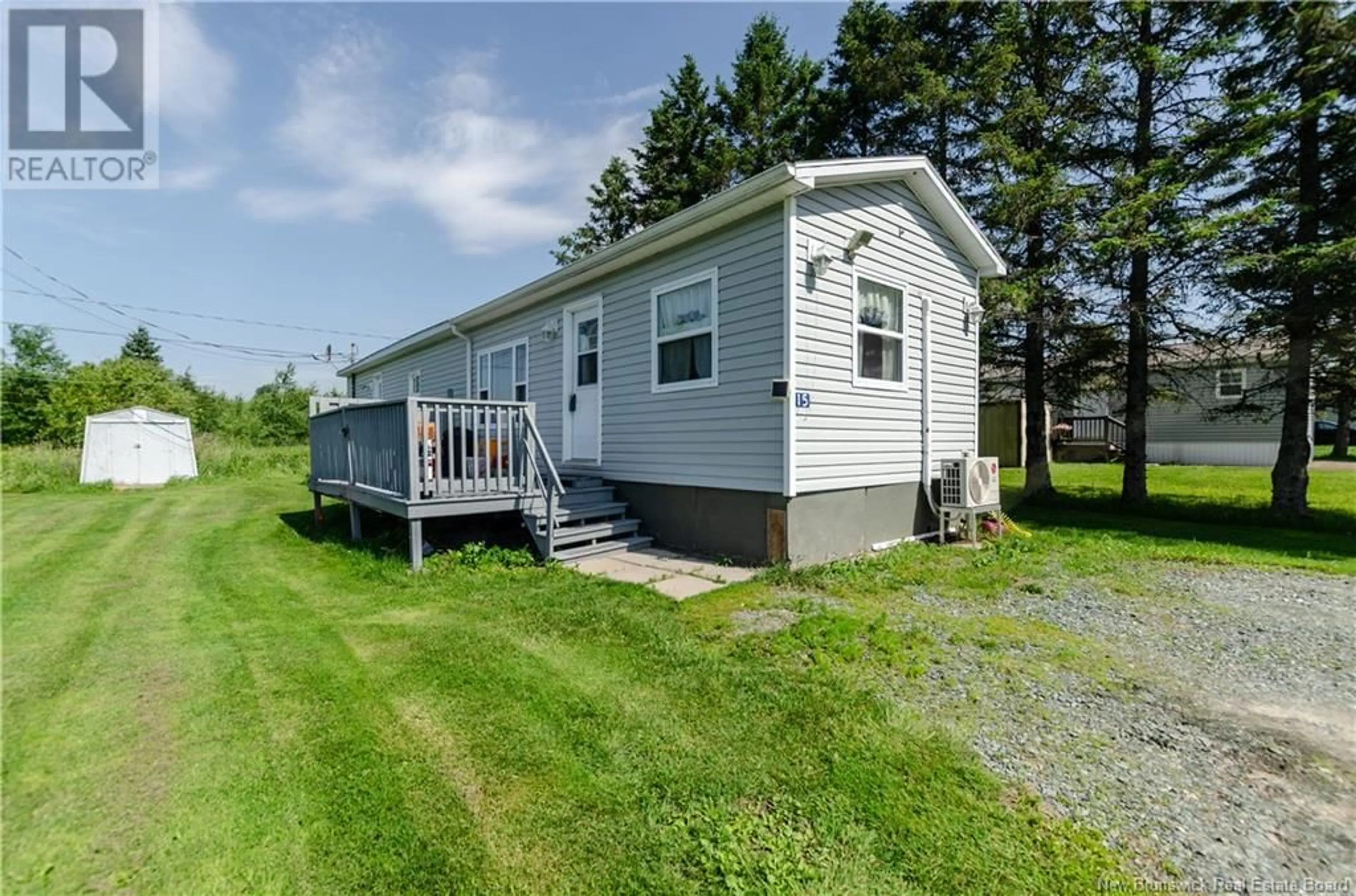 Home with vinyl exterior material, water/lake/river/ocean view for 15 RUSSELL DRIVE, Salisbury New Brunswick E4J2R3
