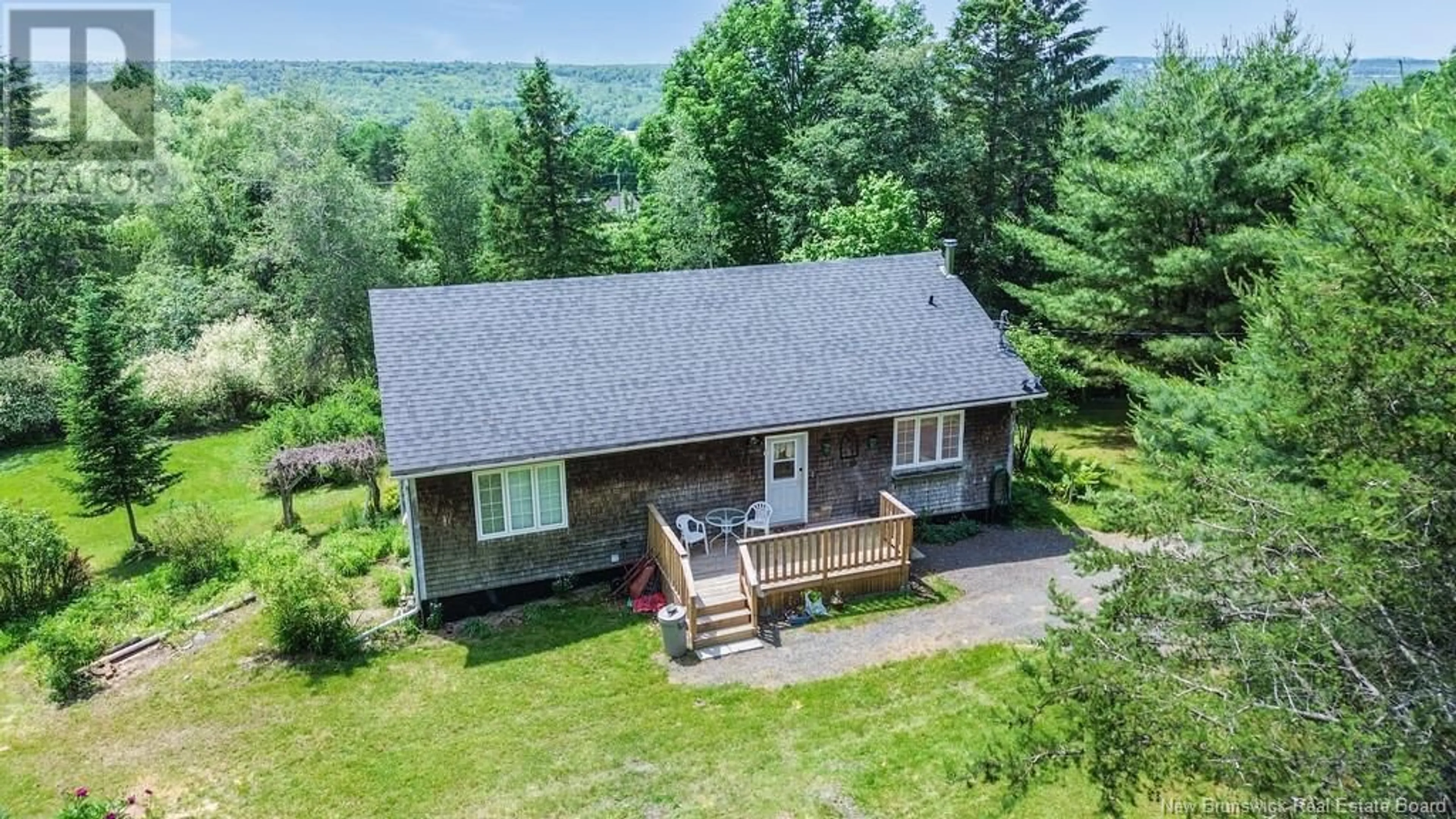 A pic from outside/outdoor area/front of a property/back of a property/a pic from drone, water/lake/river/ocean view for 43 APPLE LANE, Keswick Ridge New Brunswick E6L1P7